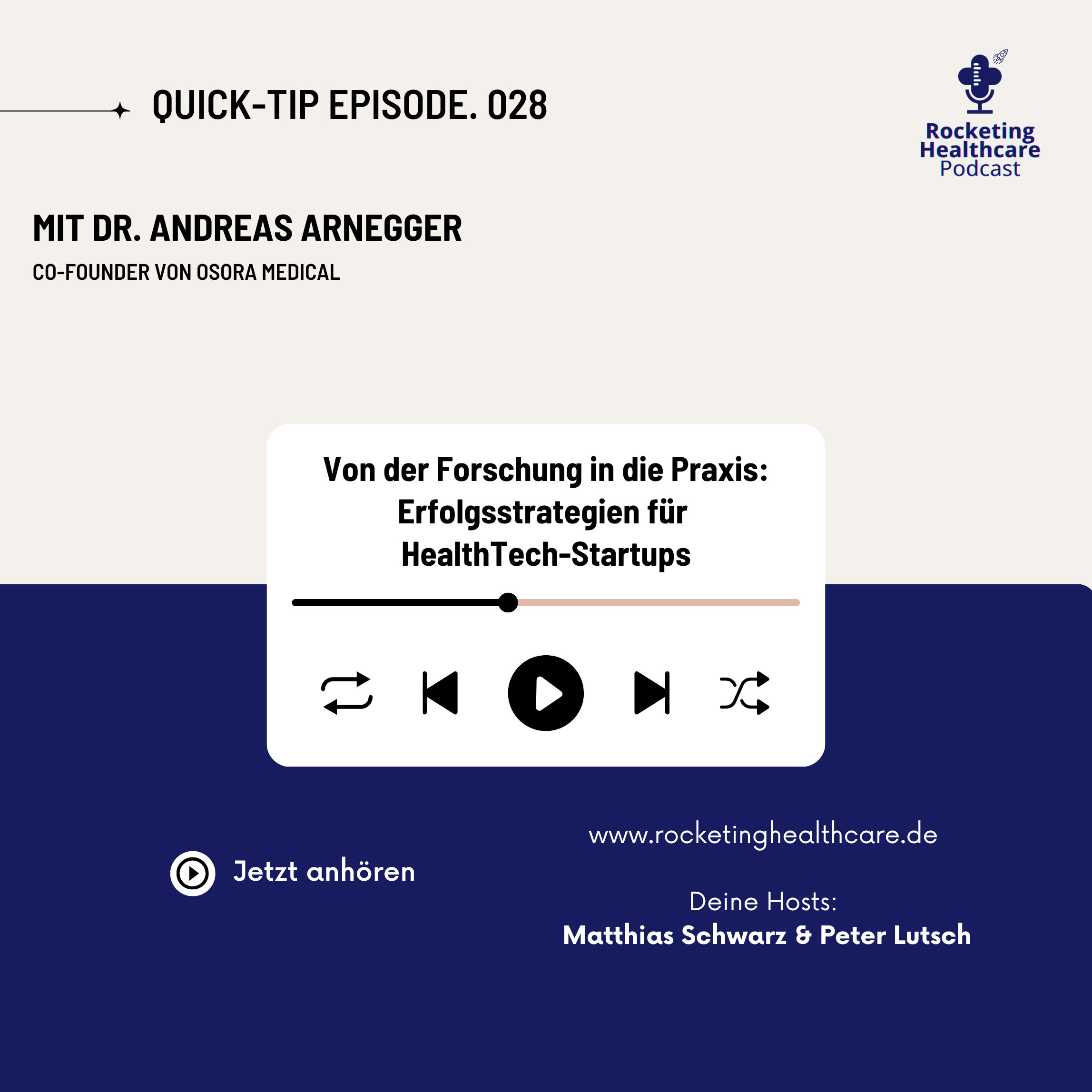QuickTips #28: Mit Dr. Andreas Arnegger, Co-Founder von OSORA Medical