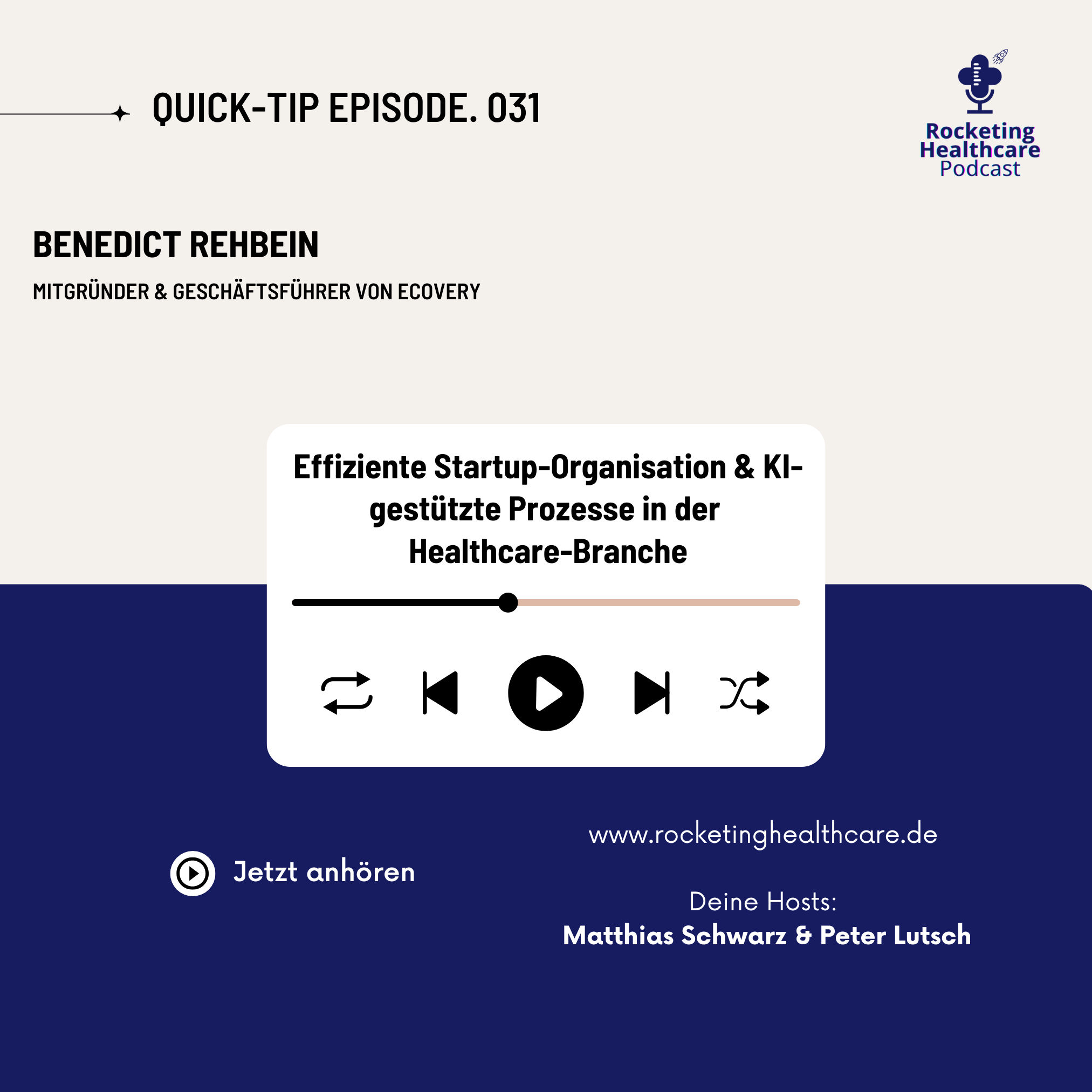 QuickTips #31: Mit Benedict Rehbein, Mitgründer & Geschäftsführer von eCovery