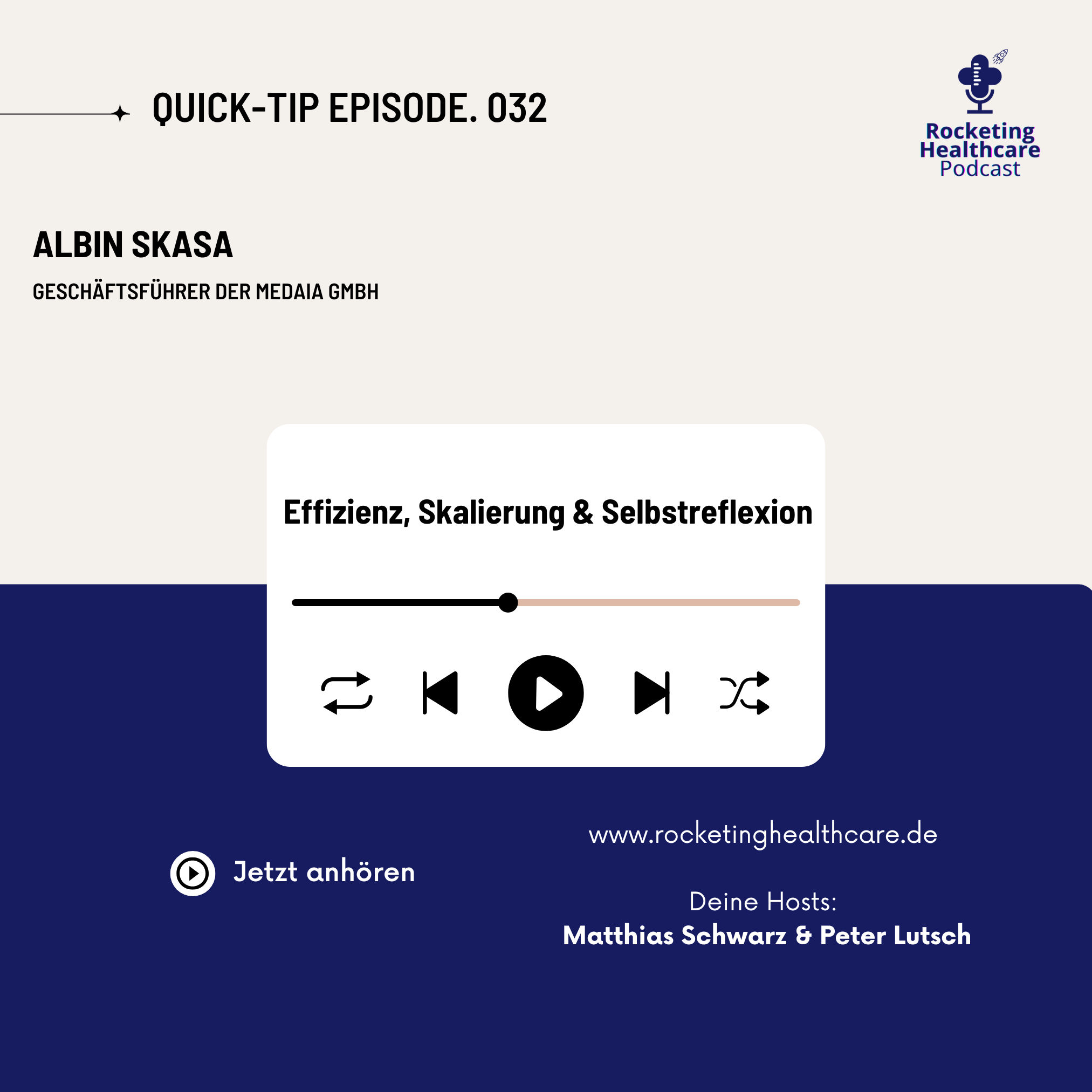 QuickTips #32: Mit Albin Skasa, Geschäftsführer der medaia GmbH