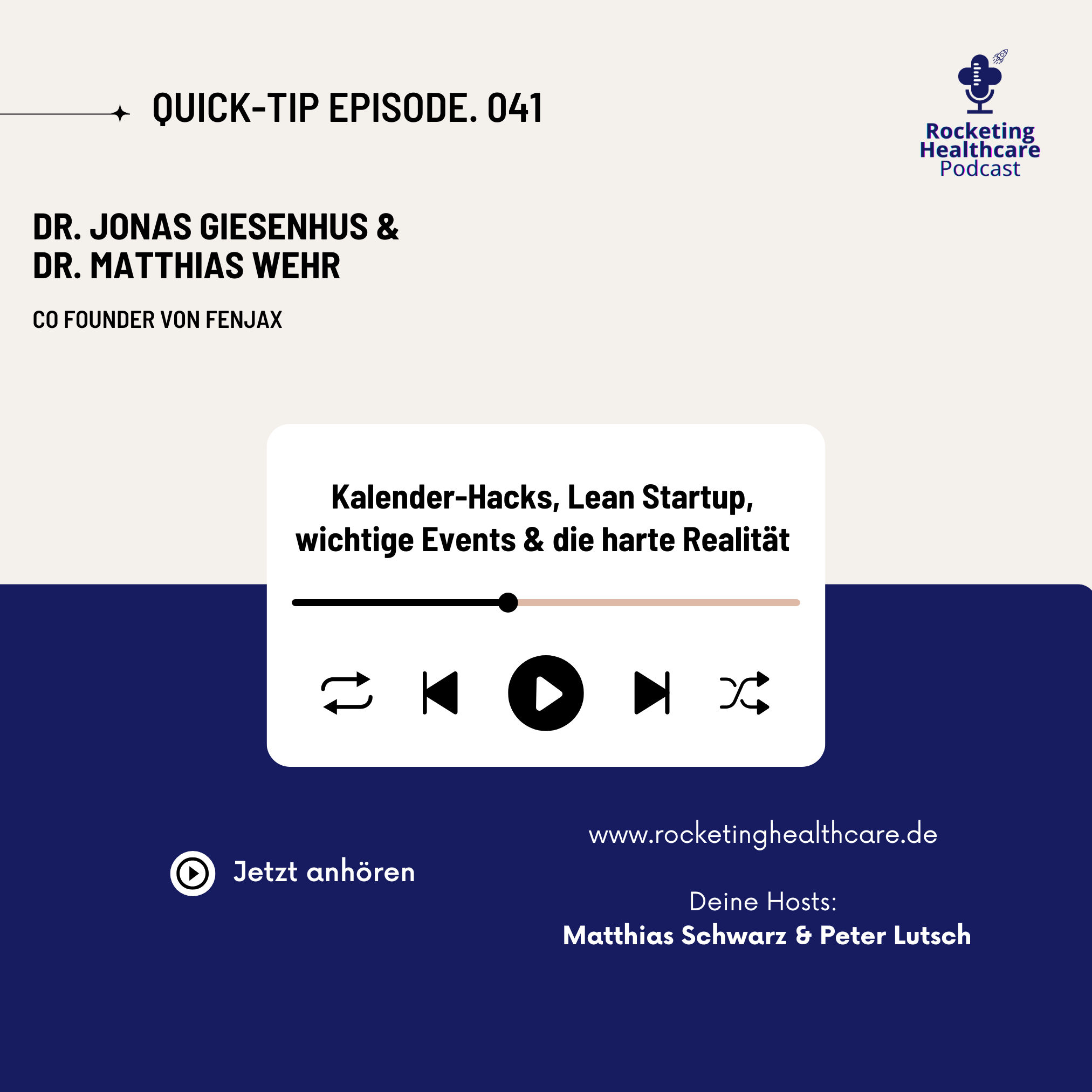 QuickTips #41: Mit Dr. Jonas Giesenhus und Dr. Matthias Wehr, Co-Founder von Fenjax