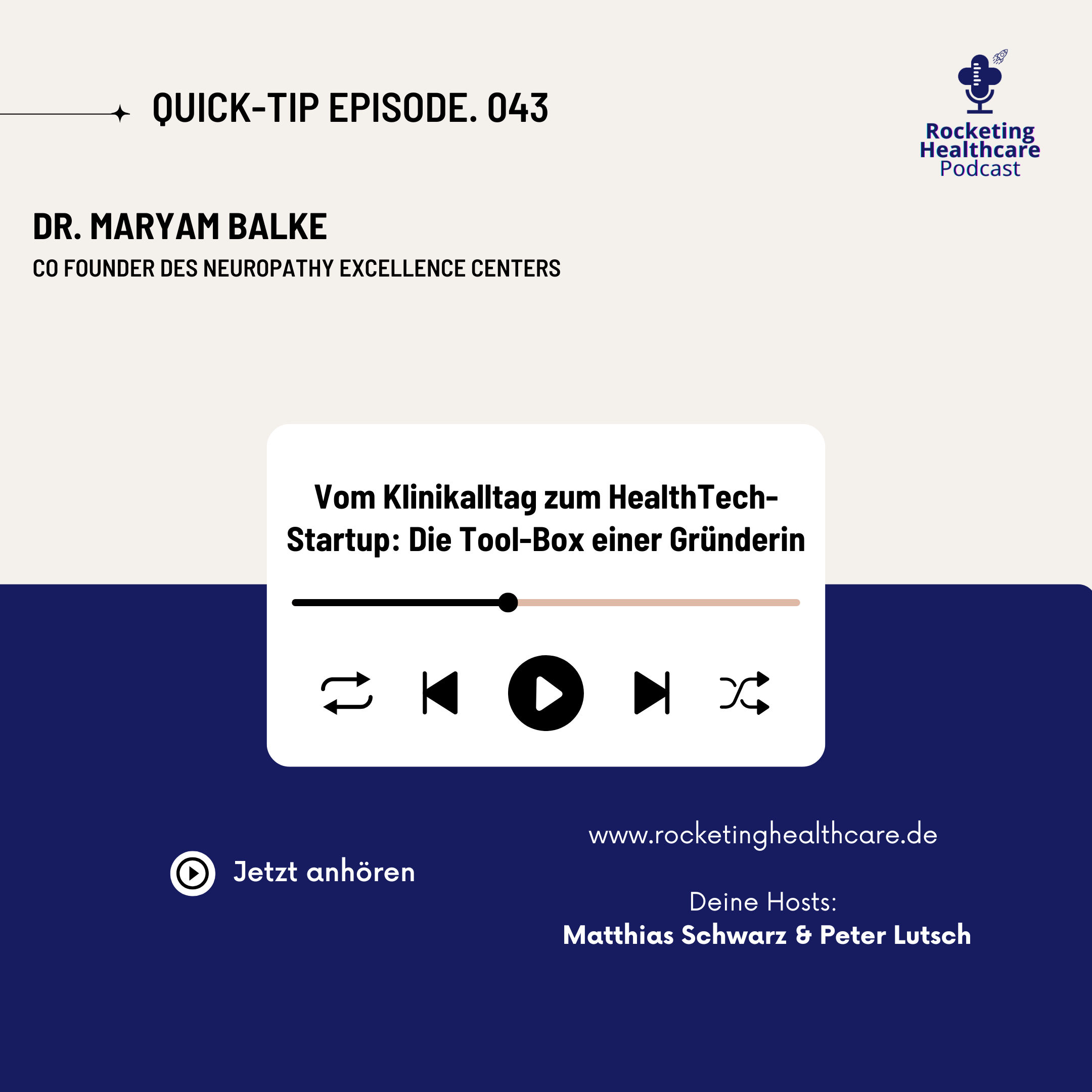 QuickTips #43: Mit Dr. Maryam Balke, Co-Founder des Neuropathy Excellence Centers