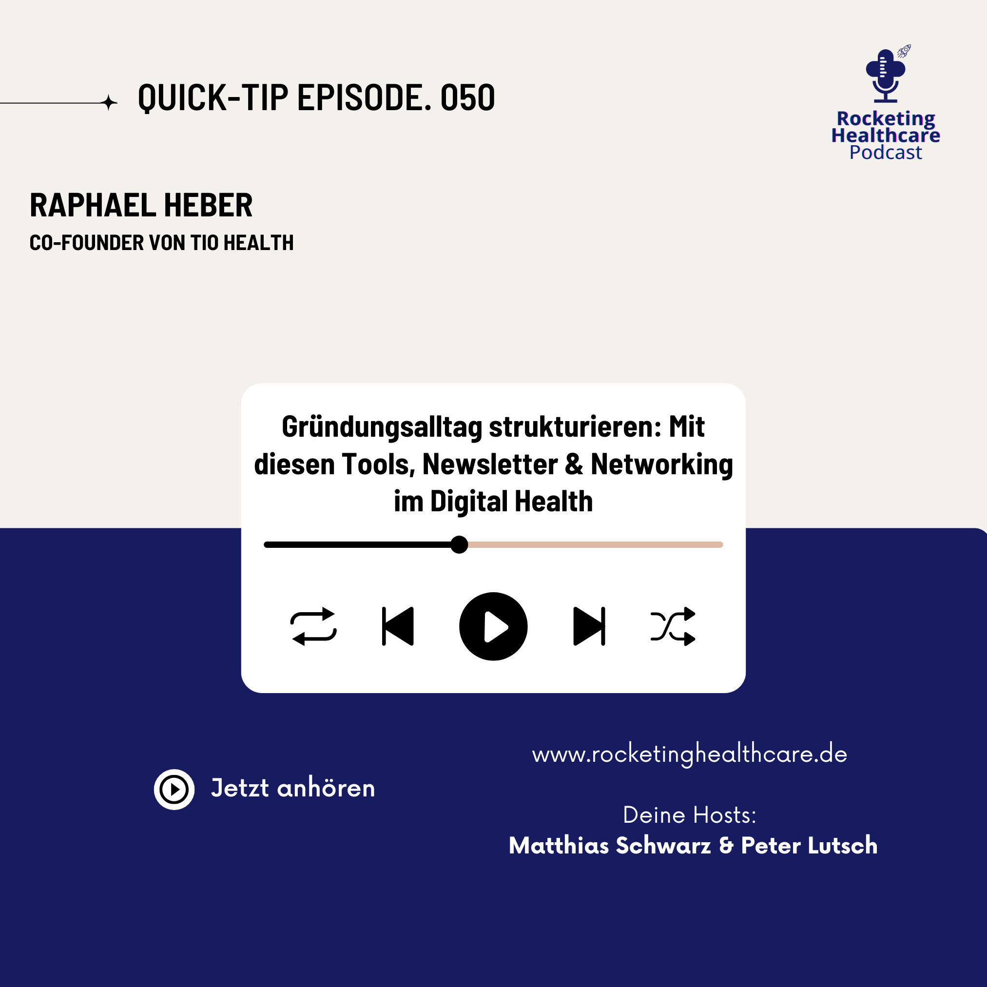 QuickTips #50: Mit Raphael Heber, Co-Founder von tio health