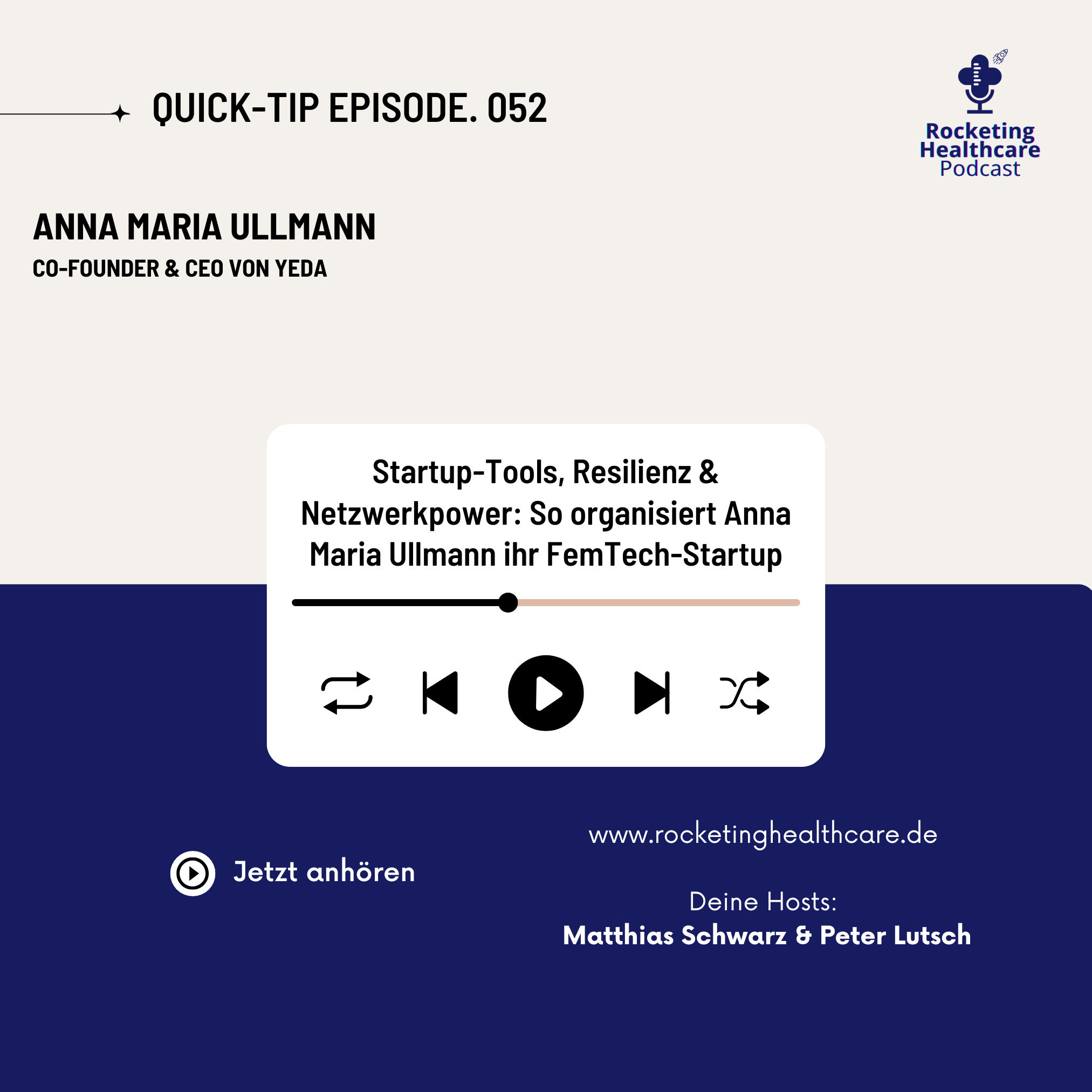 QuickTips #52: Mit Anna Maria Ullmann, Co-Founder & CEO von Yeda