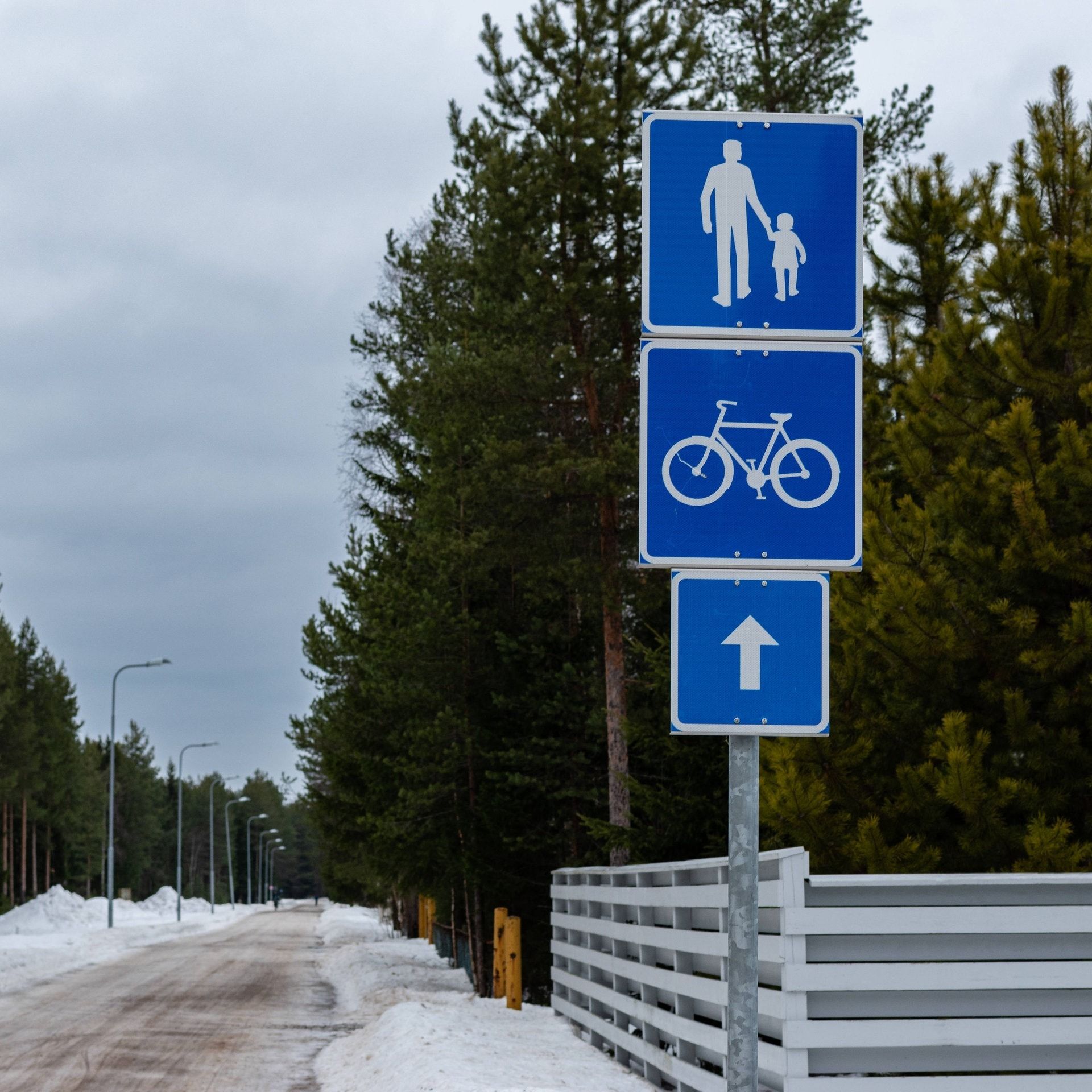 Radeln bei Eis und Schnee - in Oulu in Finnland kein Problem
