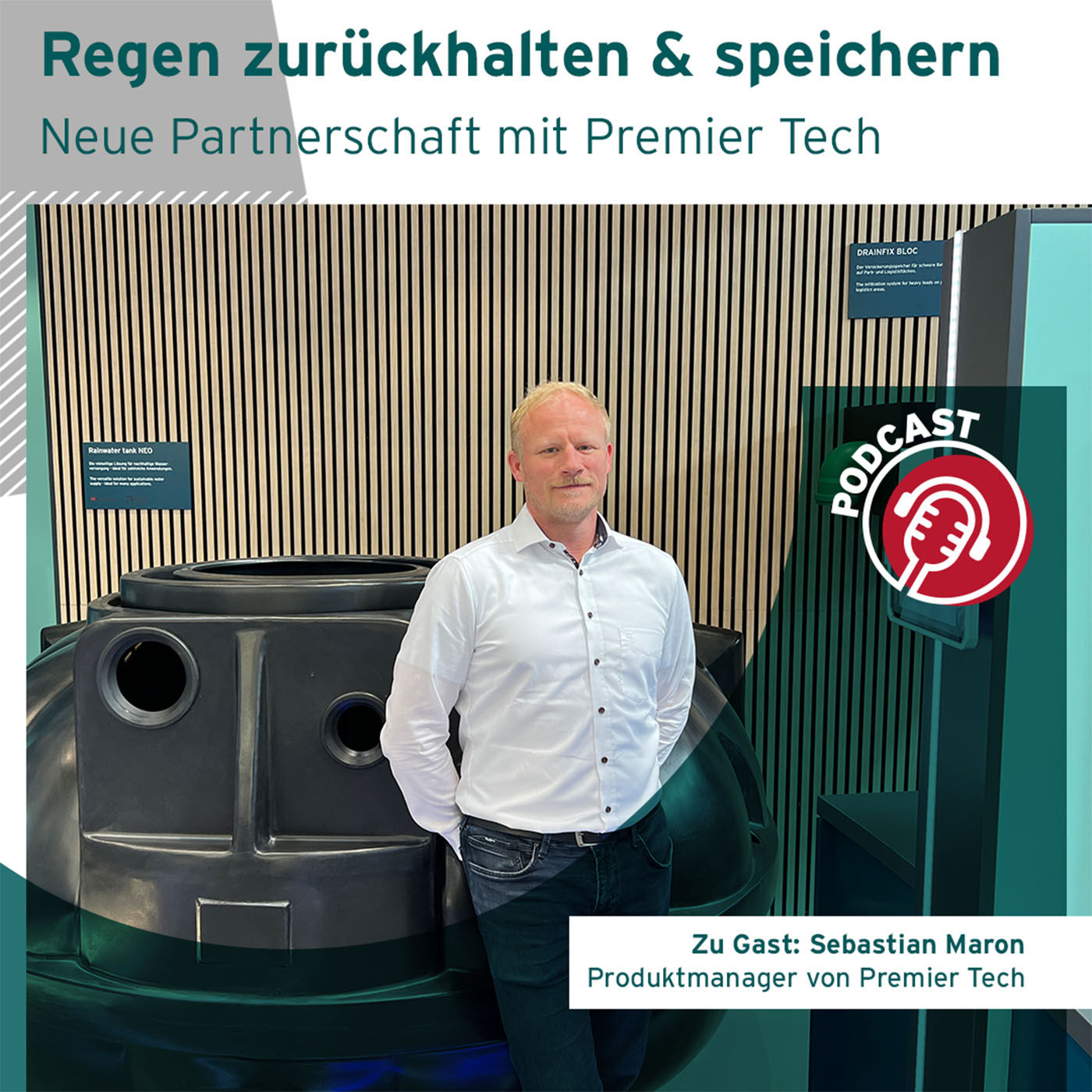 Regenwasser zurückhalten und speichern mit Regenwassertanks