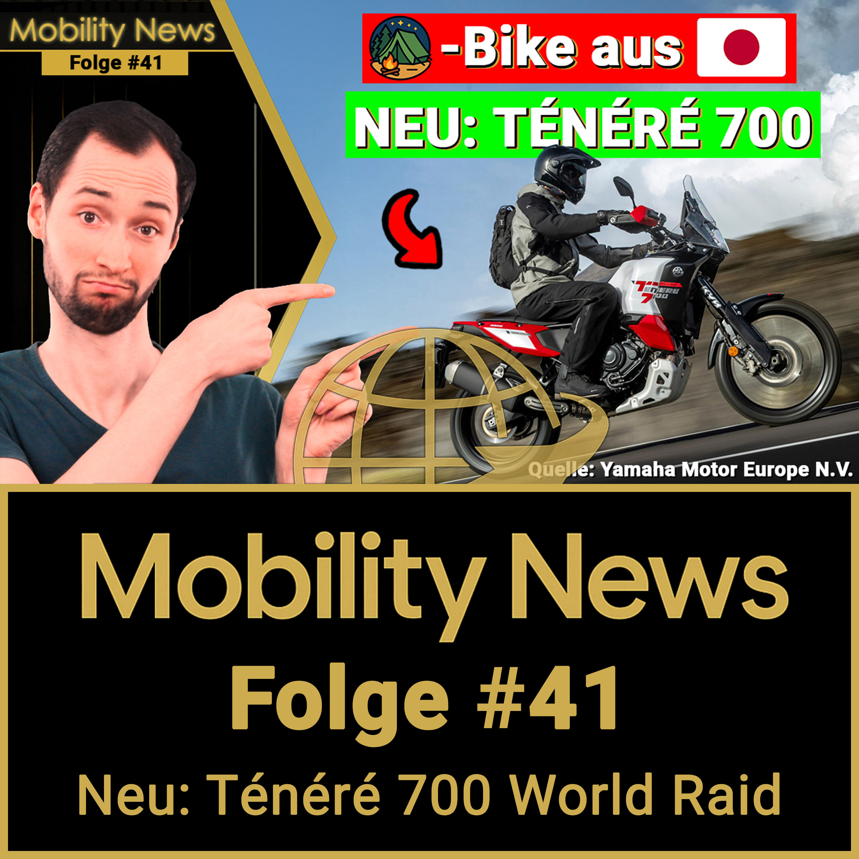 Reise-Enduro neu gedacht?! Yamaha ÜBERZEUGT mit der Ténéré 700 (2026) World Raid u.v.m. | Mobility News #41
