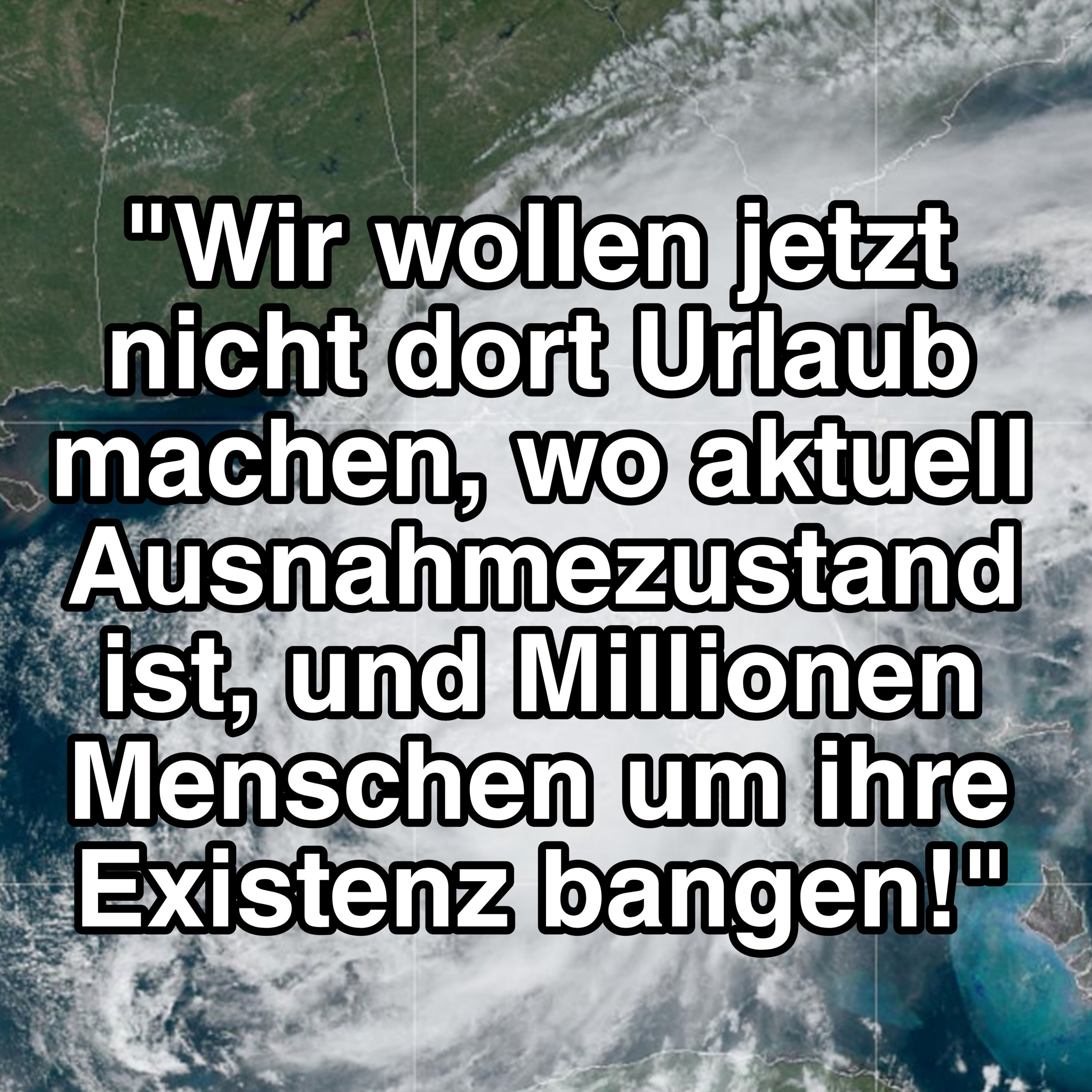 Reiseabbruch dank Hurricane Milton!