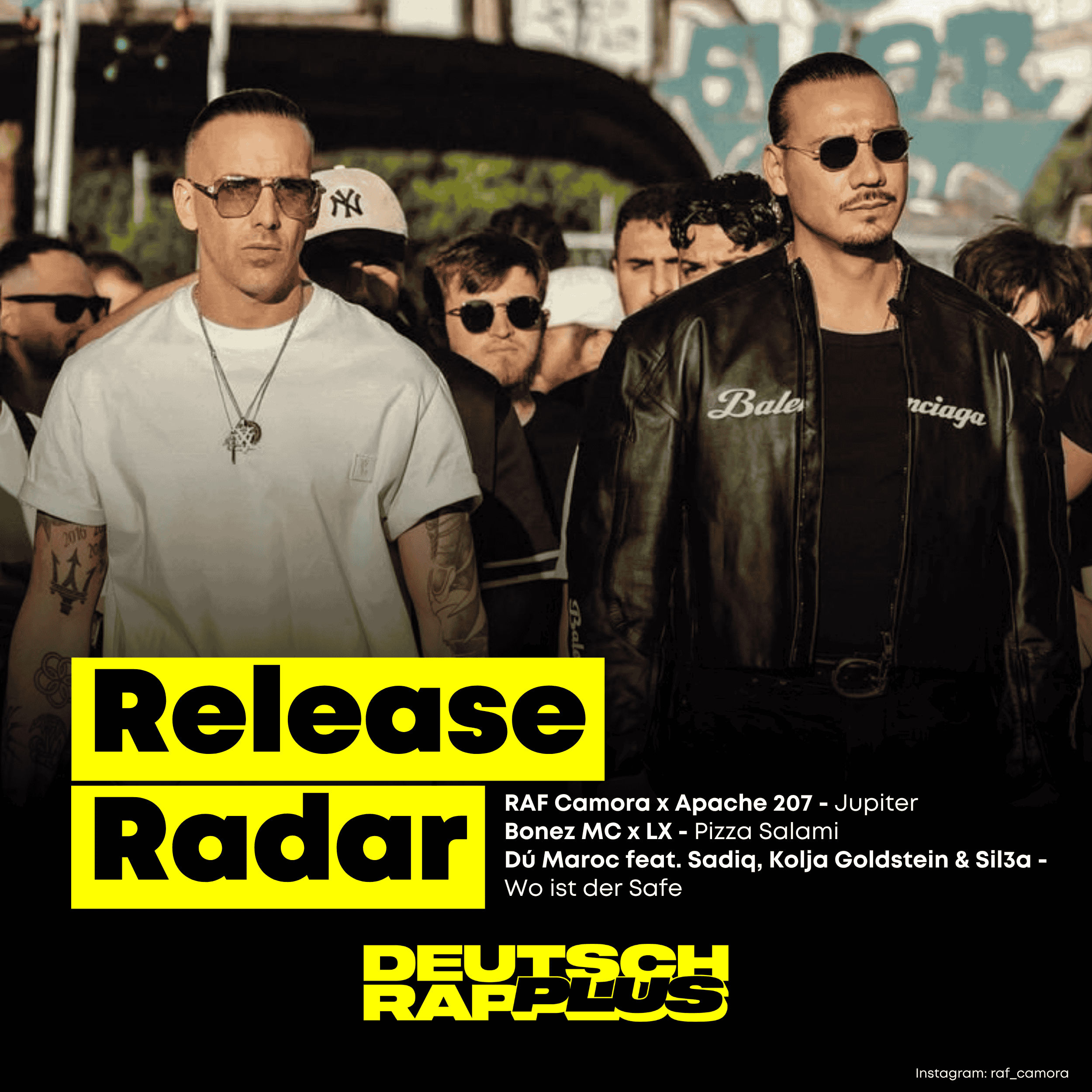Release Radar 📀 RAF Camora holt Apache auf den Jupiter | Bonez & LX liefern Pizza Salami | Kolja Goldstein Karriereende