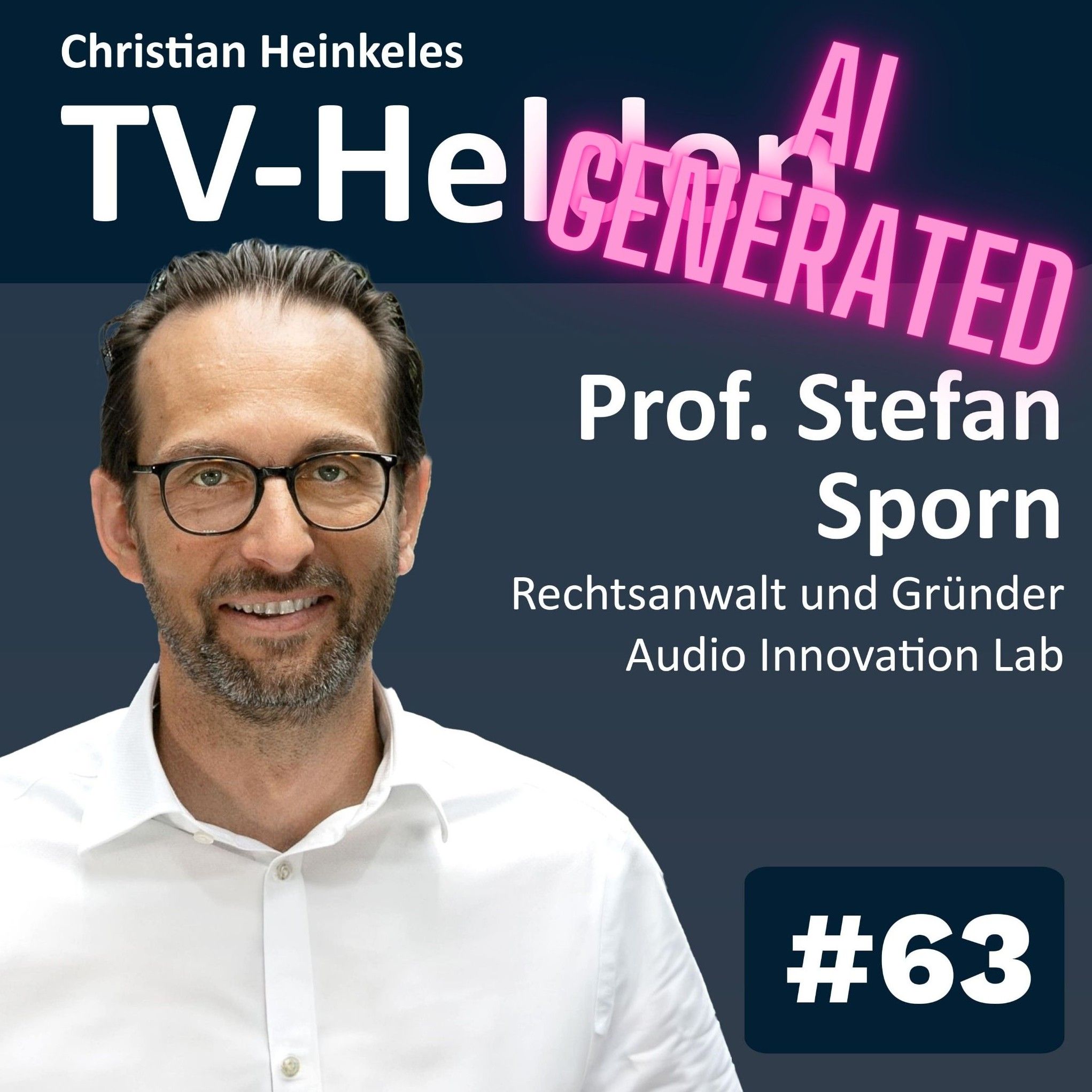 Revolutionary AI in dubbing: Dr. Stefan Sporn on ethical and technical challenges (ATTENTION KI generated - dubbed Version) (#63)