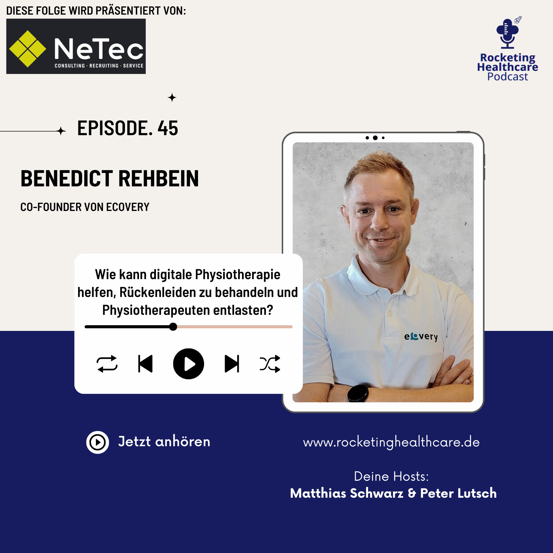 RHC 045: Wie eCovery mit digitaler Physiotherapie Rückenleiden bekämpft!