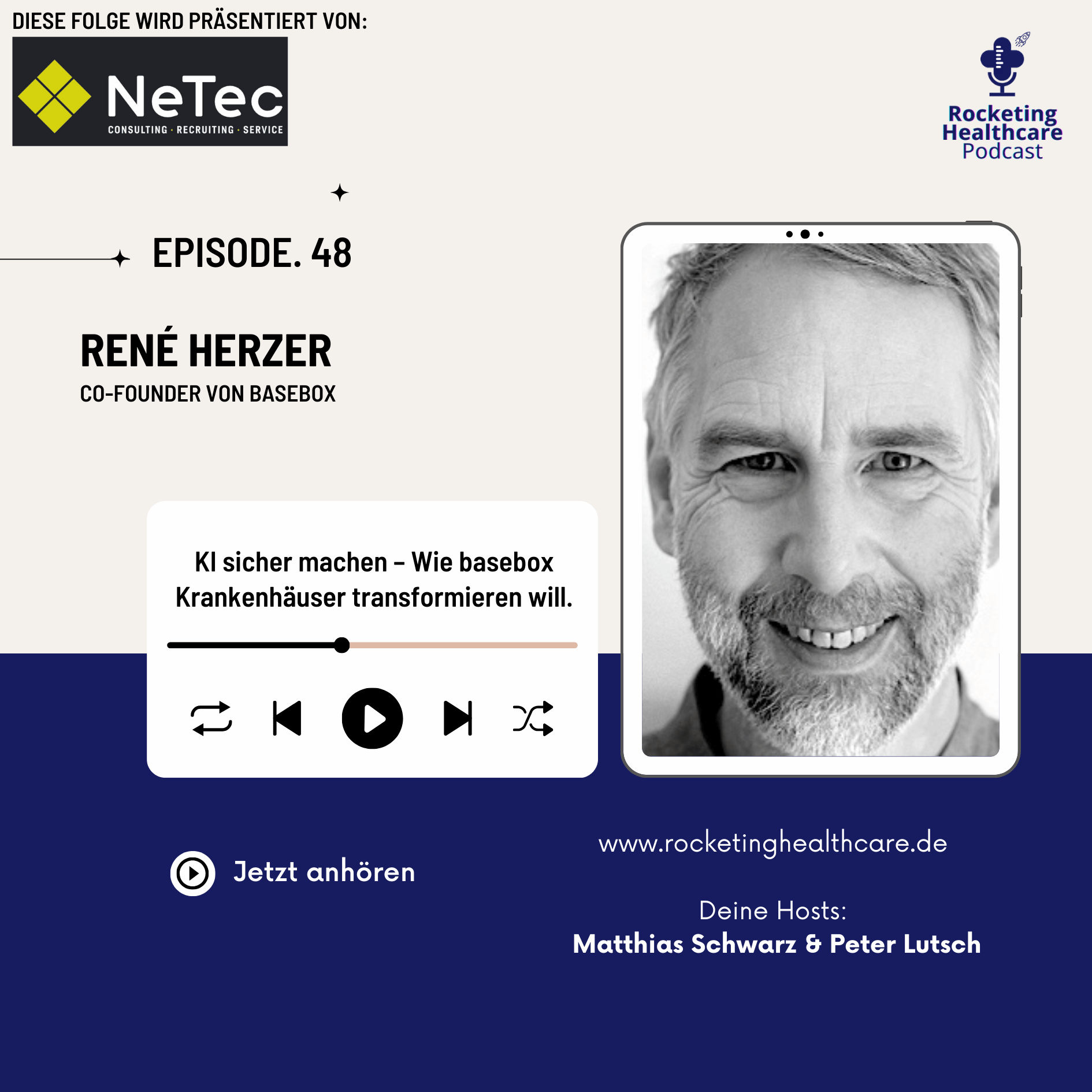 RHC 048: KI sicher machen – Wie basebox Krankenhäuser transformieren will.