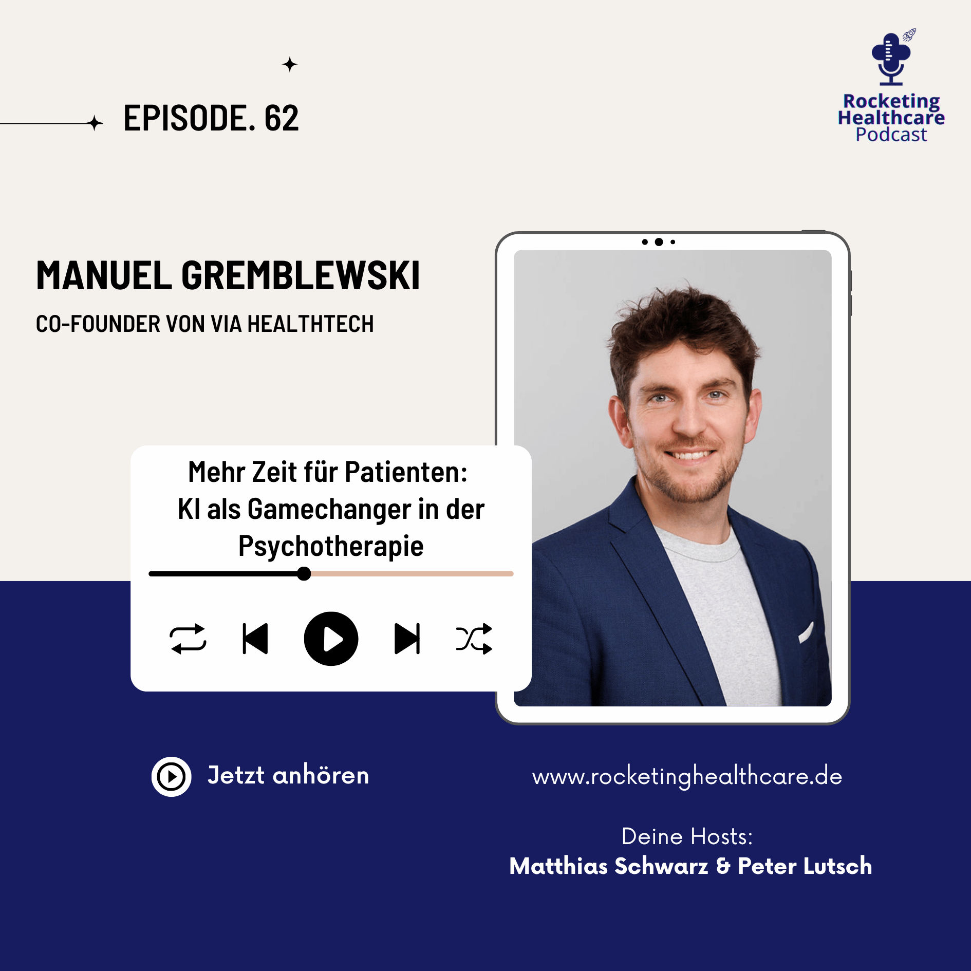 RHC 062: Mehr Zeit für Patienten! KI als Gamechanger in der Psychotherapie.