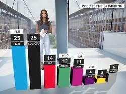 RTL/ntv-Trendbarometer: Union kommt nicht aus dem Tief, Merz auch nicht
