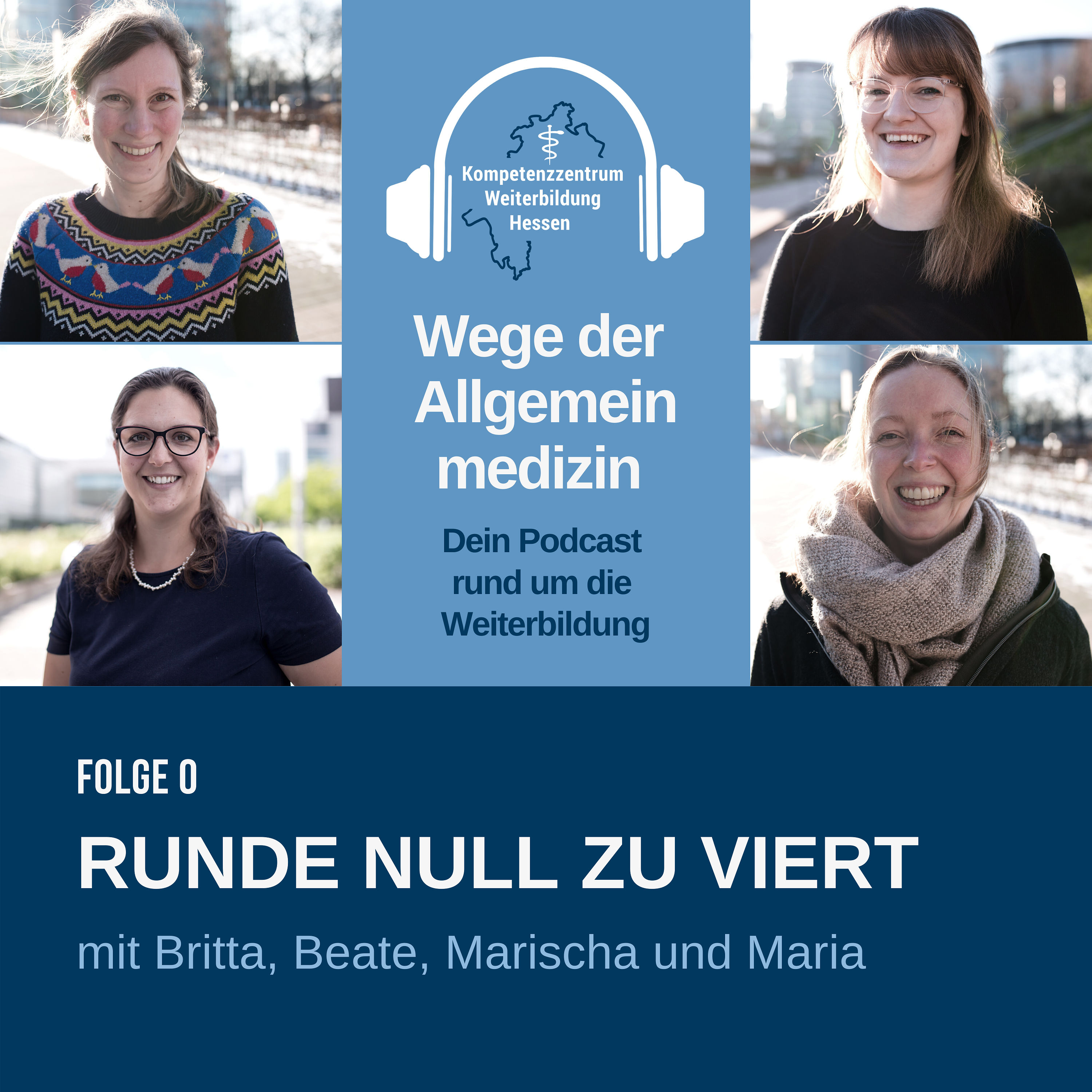 Runde Null zu viert - mit Britta, Beate, Maria und Marischa
