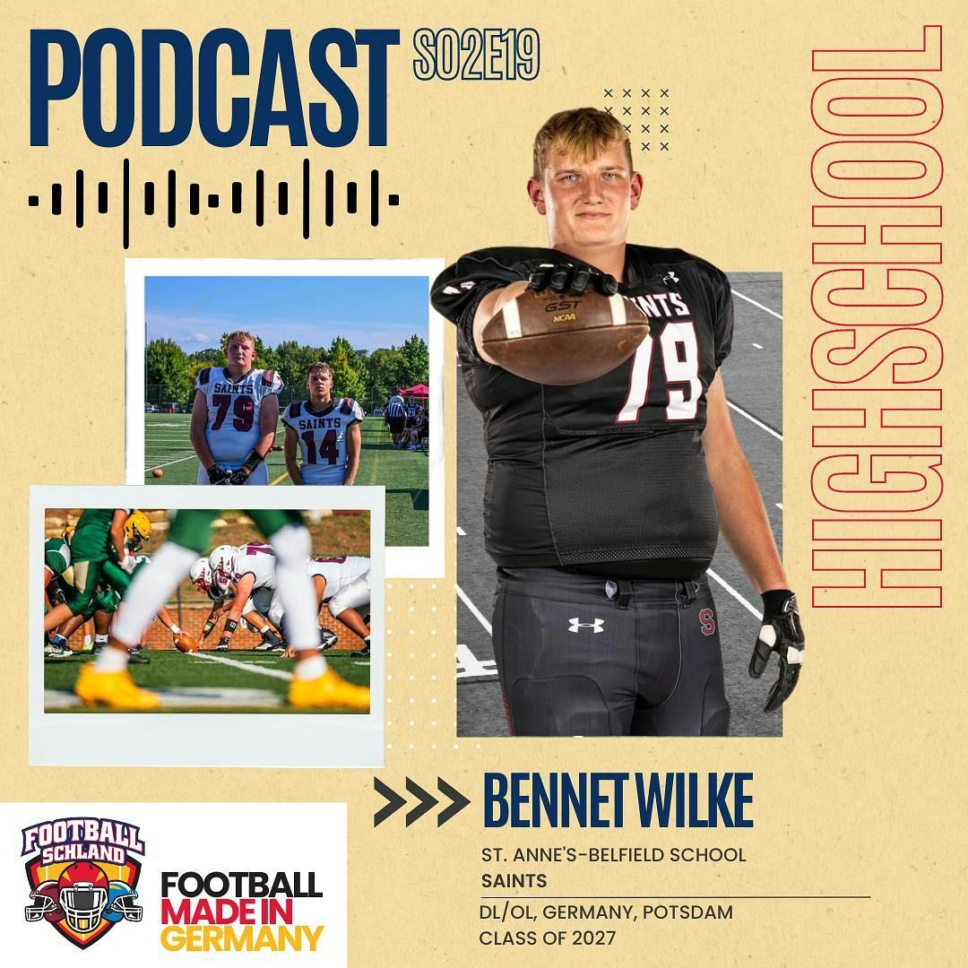 S02E19 Im Gespräch mit Bennet Wilke, DL/OL, St. Anne's-Belfield School Saints