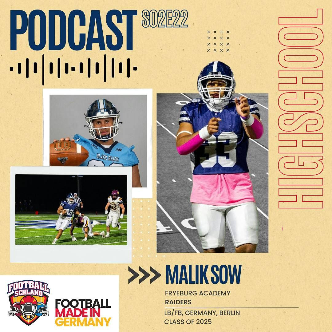 S02E22 Im Gespräch mit Malik Sow, LB/FB, Fryeburg Academy Raiders