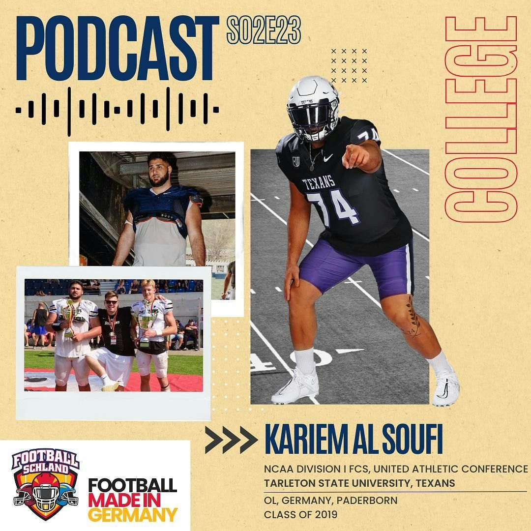 S02E23 Im Gespräch mit Kariem Al Soufi, OL, Tarleton State University, Texans