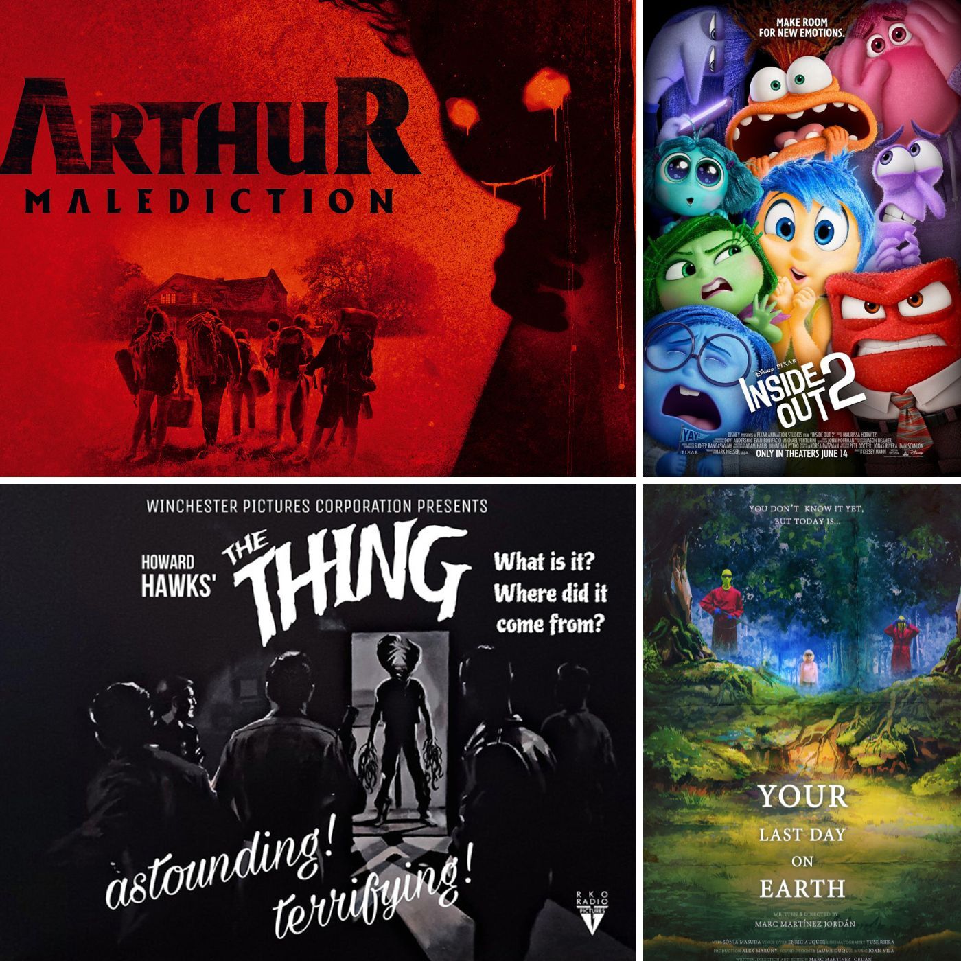 S02E42 - Alles steht Kopf 2, Your last day on earth, Arthur: Malediction, Das Ding aus einer anderen Welt