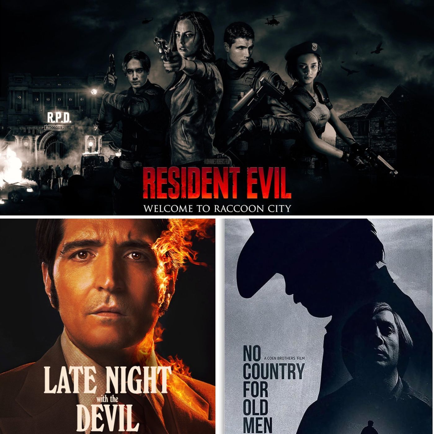 S02E47 - Residen Evil: Welcome to Raccoon City, No country for old men, Late night with the devil