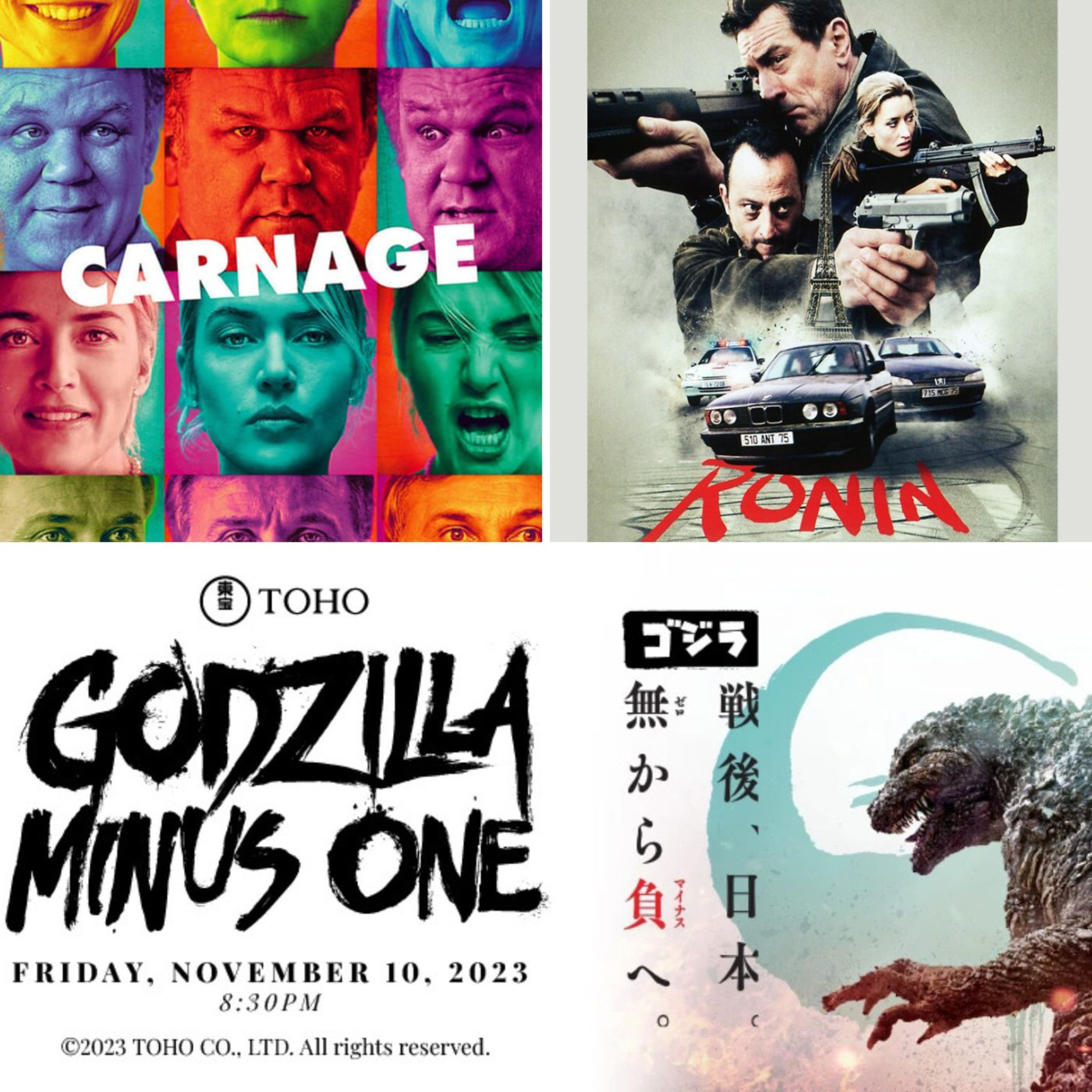 S03E10 - Der Gott des Gemetzels, Ronin, Godzilla Minus One