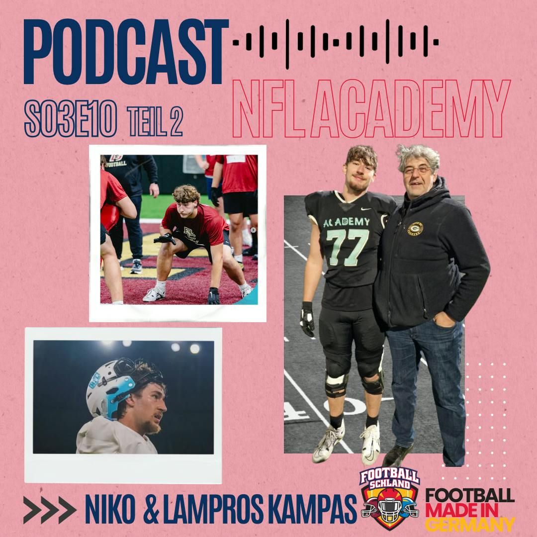 S03E10 Im Gespräch mit Niko Kampas, OL, NFL Academy und Vater Lampros - Teil 2