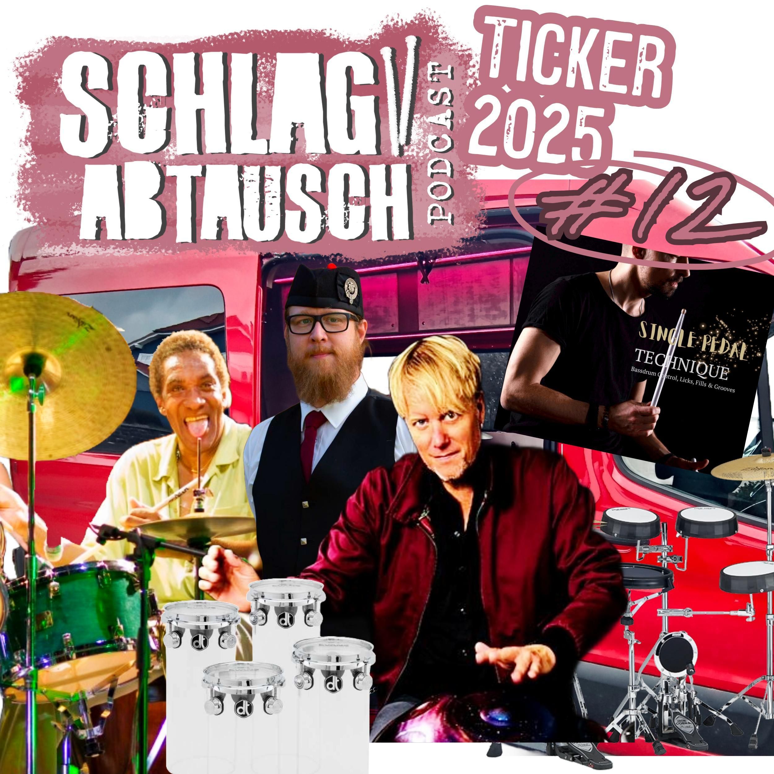 Schlagabtausch Ticker #12 2025 - Workshops, Drum Gear & eine Legende geht - Das bewegt die Drumszene