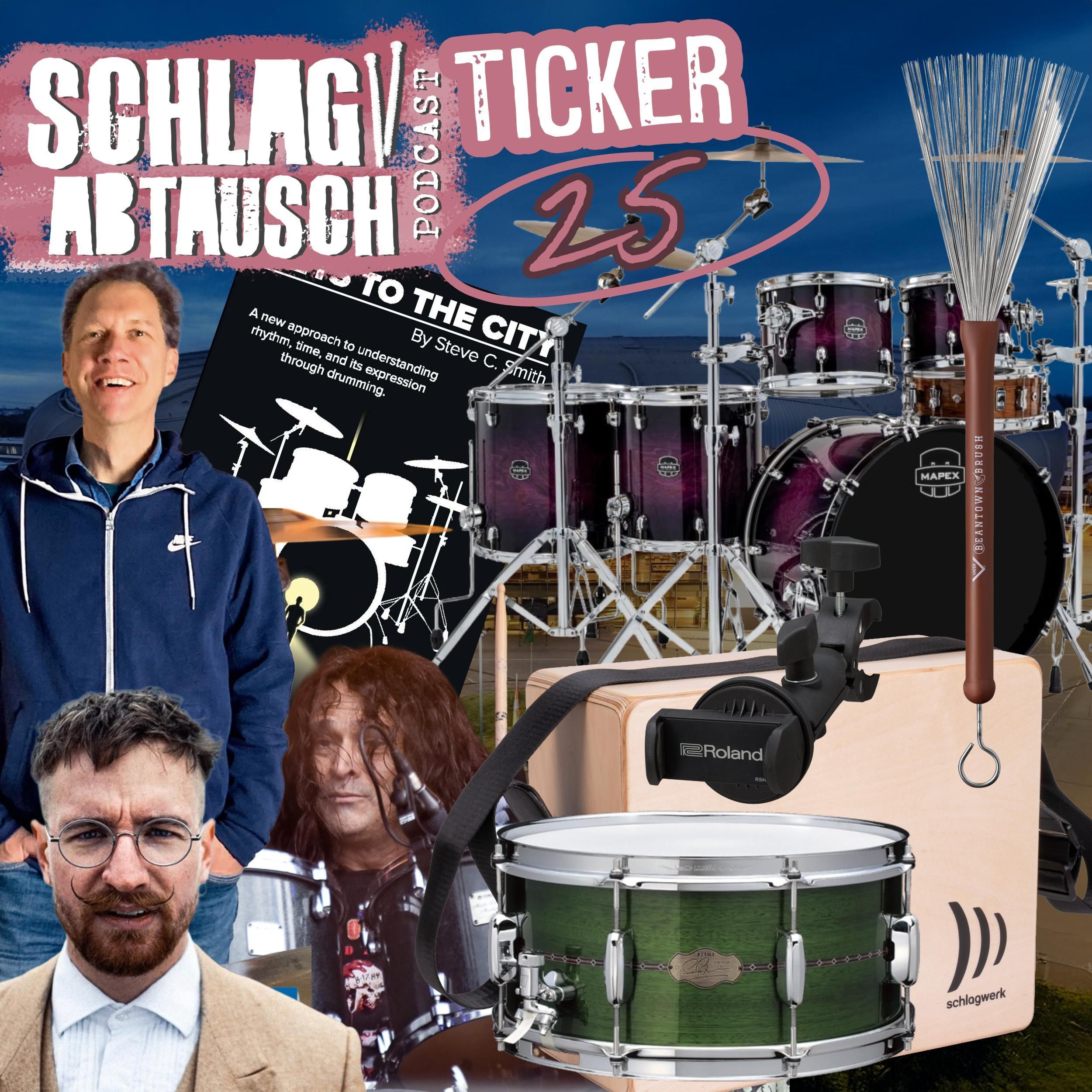 Schlagabtausch Ticker #25 2025 - Advents Update der Drumszene: Workshops, Gear & mehr
