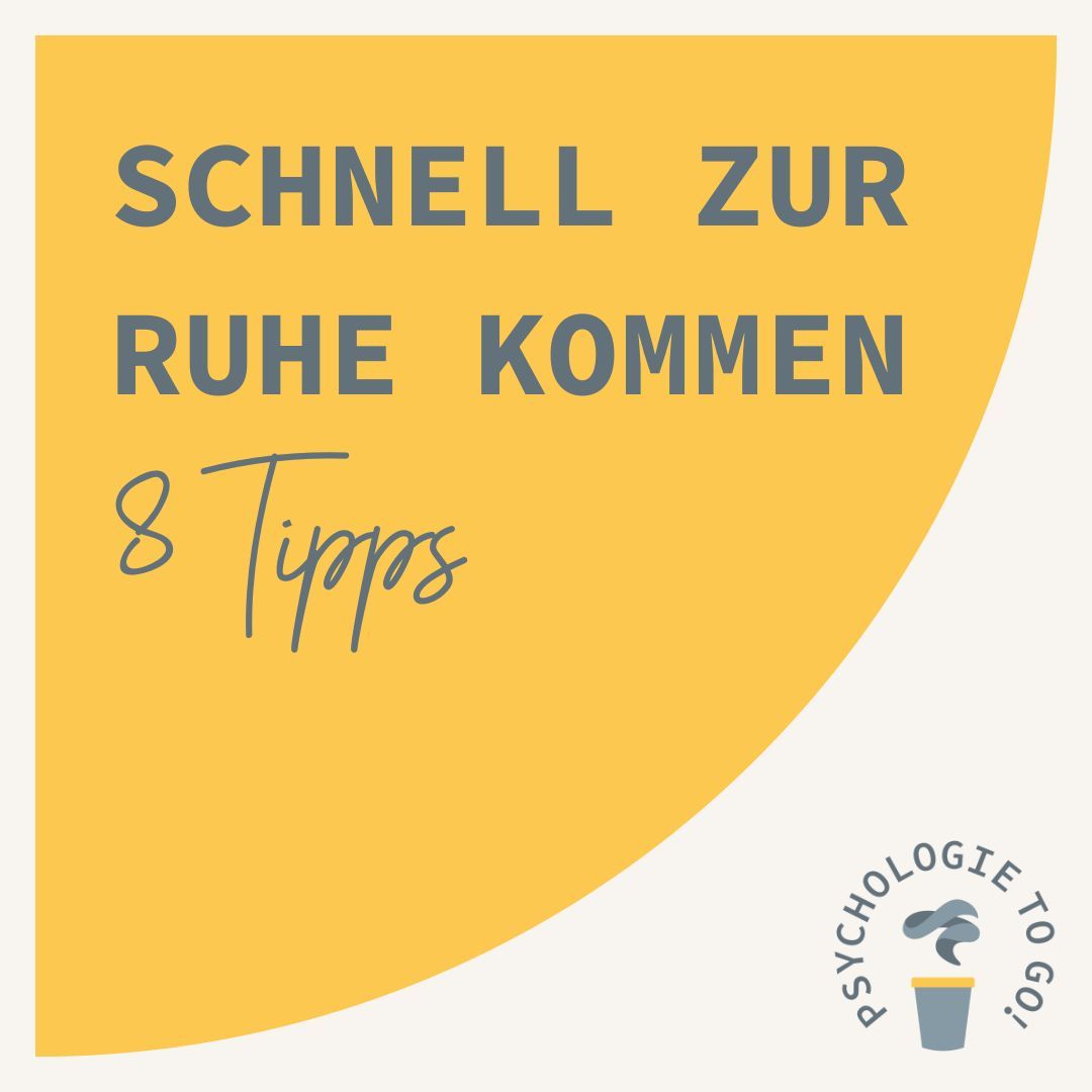 Schnell zur Ruhe kommen (8 Tipps)