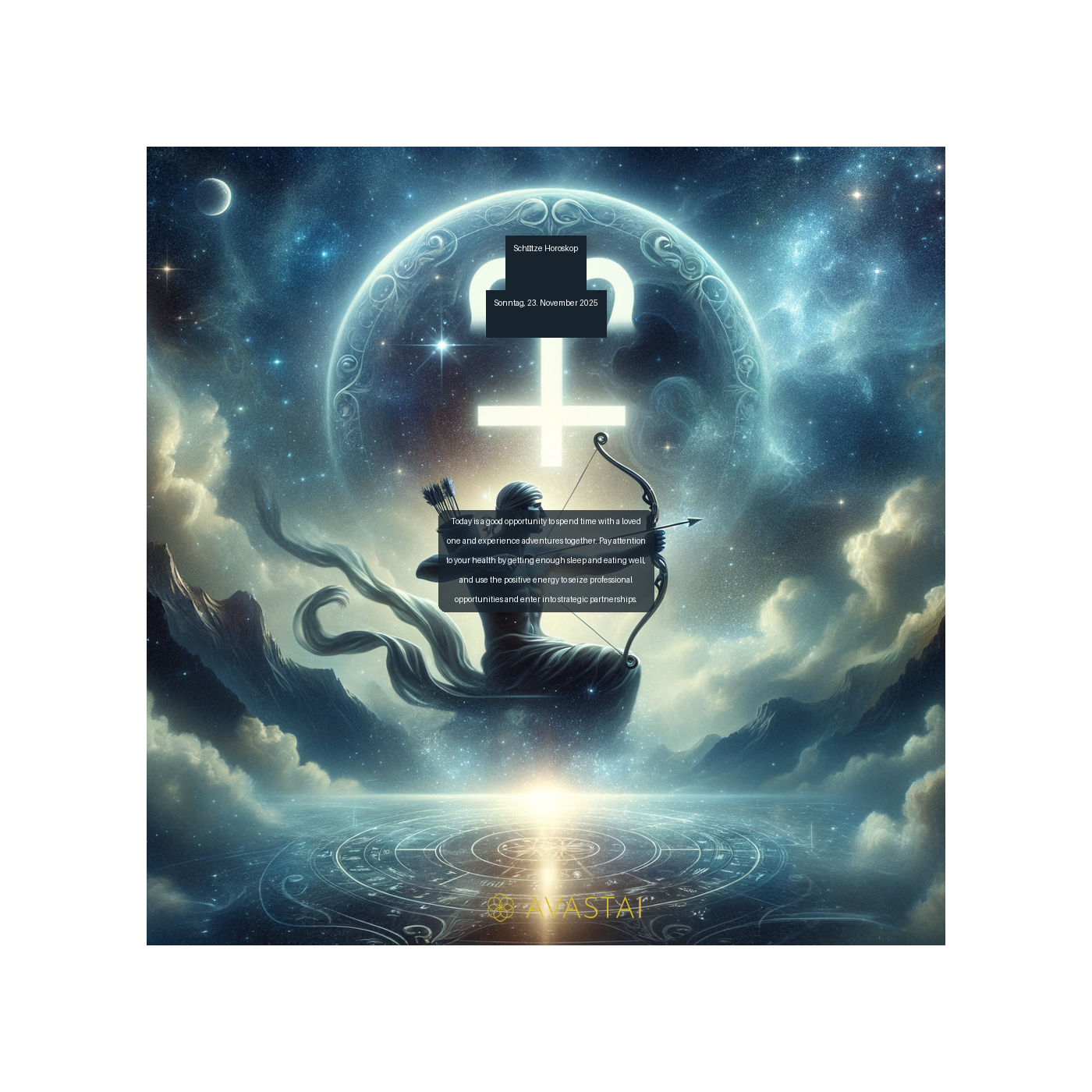 Schütze Horoskop für den Sonntag, 23. November 2025: