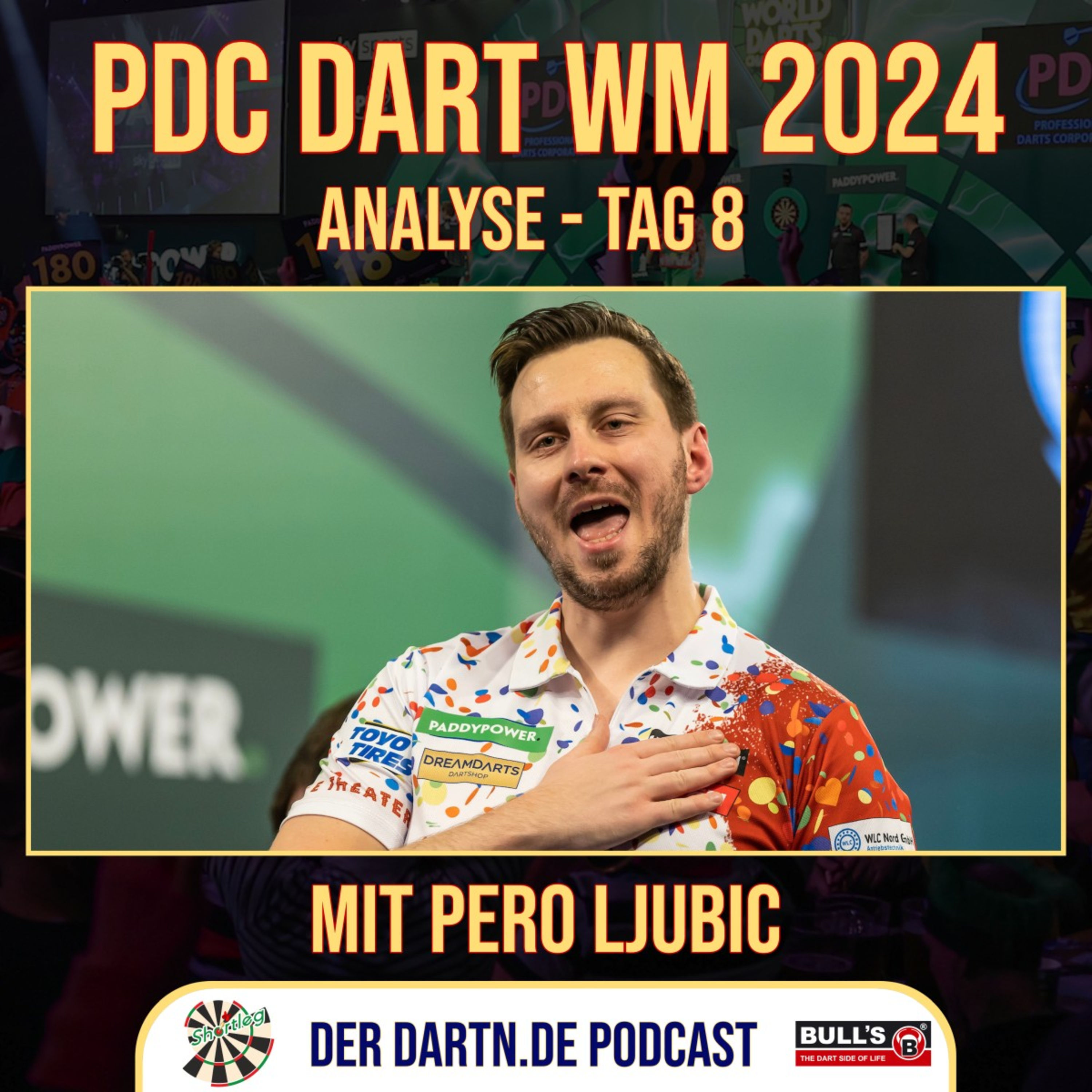 Shortleg - PDC Dart WM 2024 - Tag 8 mit Pero Ljubic