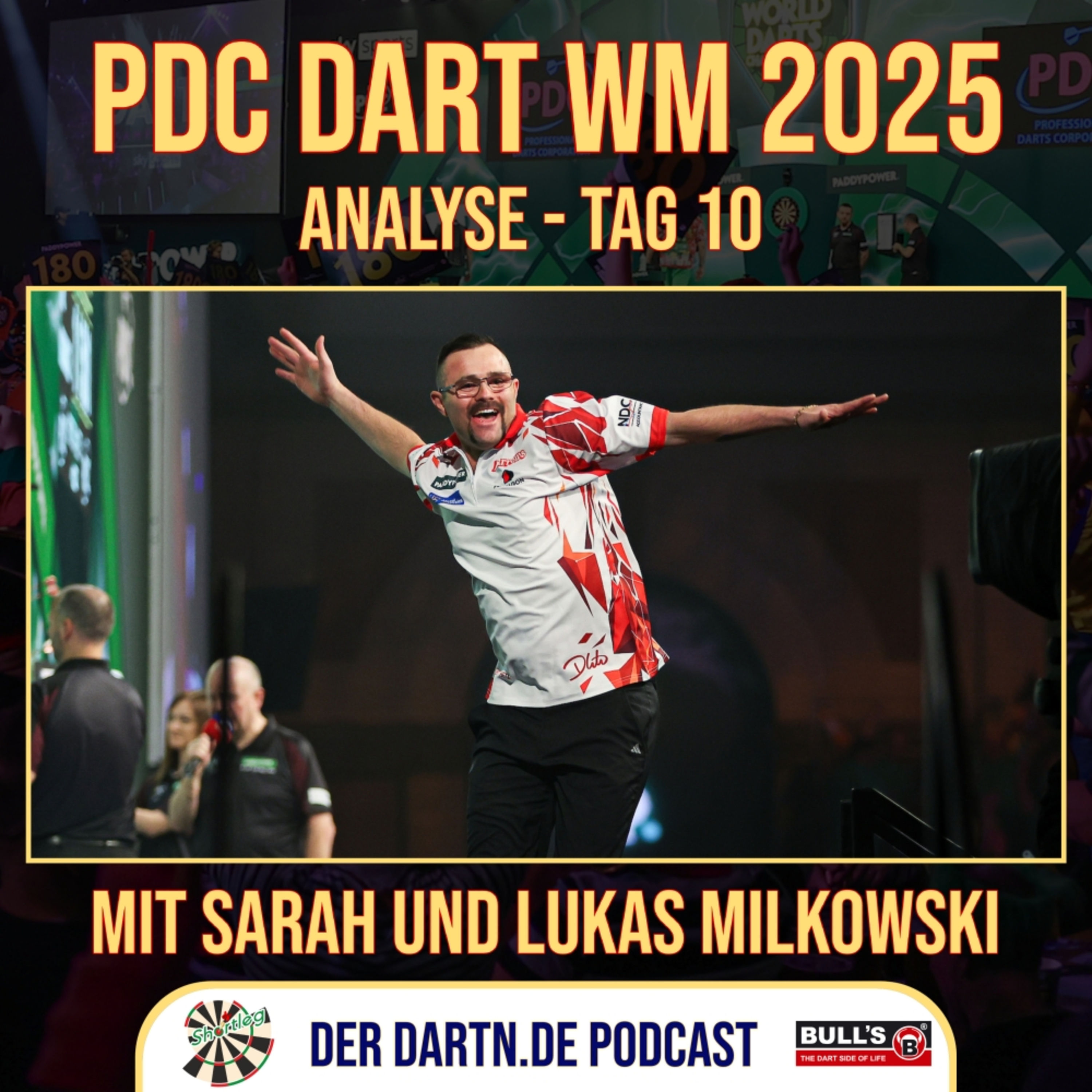 Shortleg - PDC Dart WM 2025 - Tag 10 mit Sarah & Lukas Milkowski