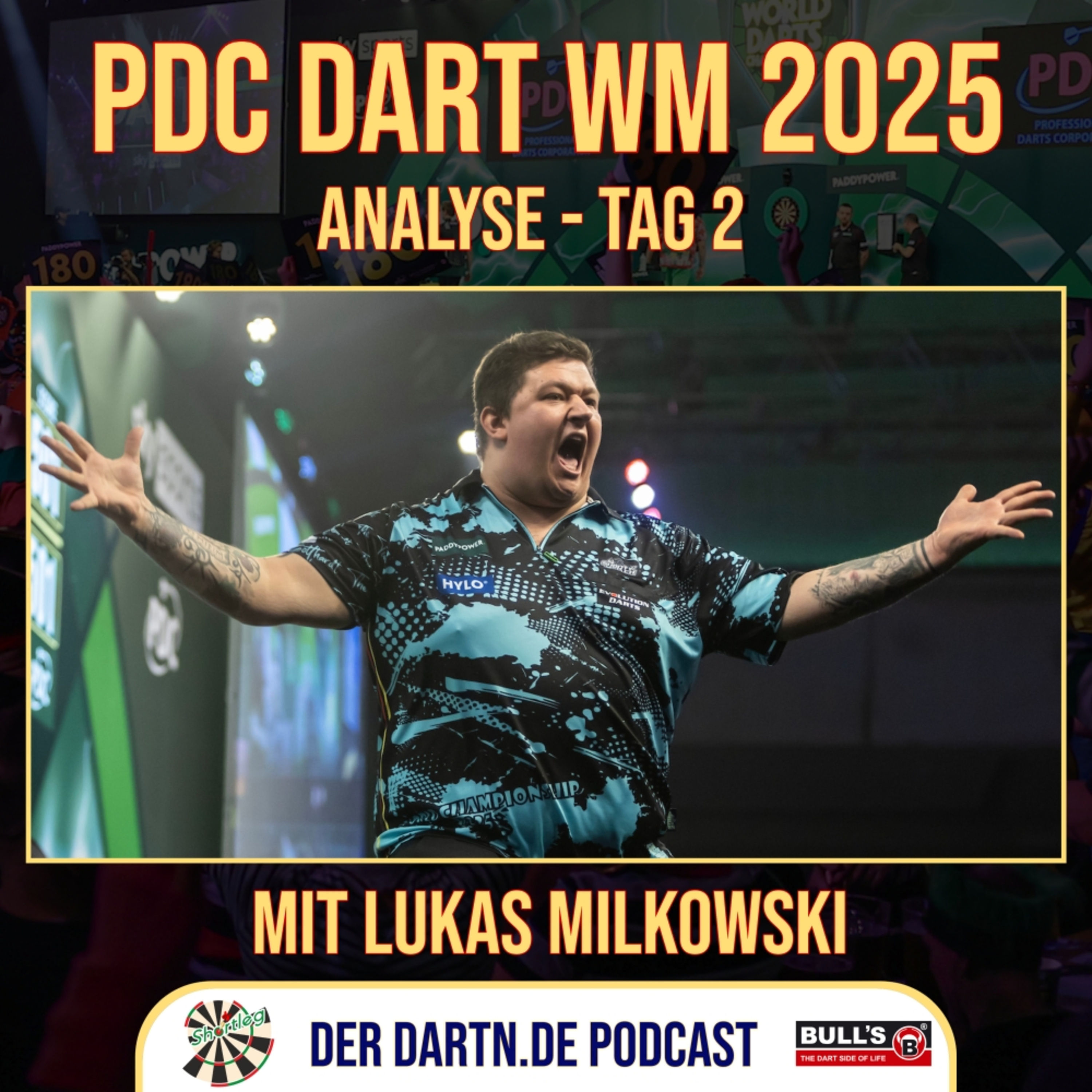 Shortleg - PDC Dart WM 2025 - Tag 2 mit Lukas Milkowski
