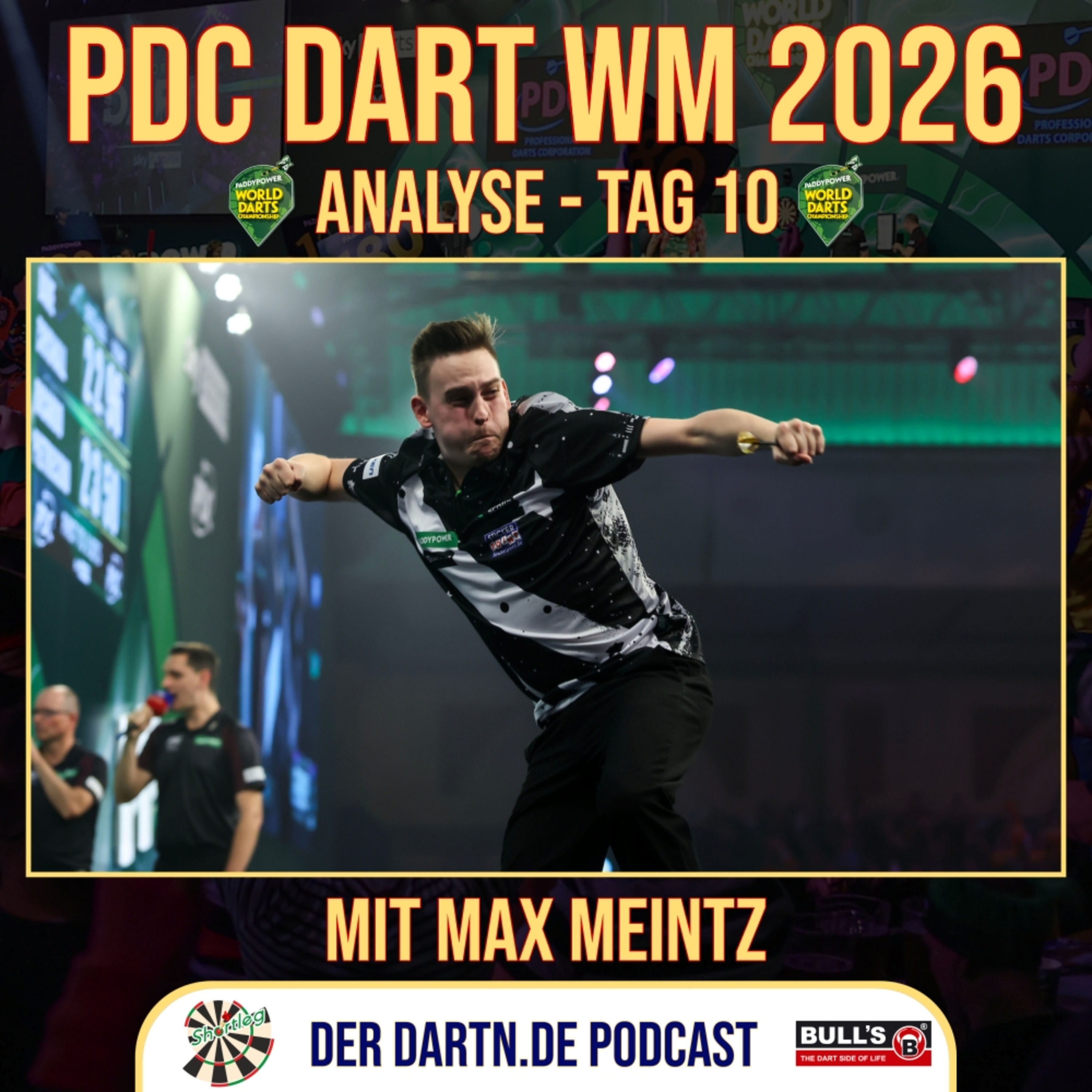 Shortleg - PDC Dart WM 2026 - Tag 10 mit Max Meintz