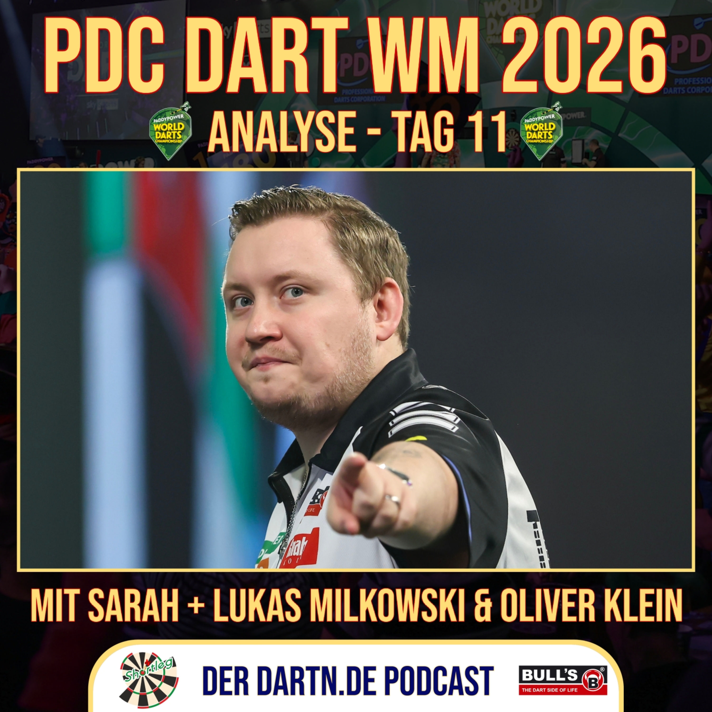 Shortleg - PDC Dart WM 2026 - Tag 11 mit Sarah + Lukas Milkowski & Oliver Klein