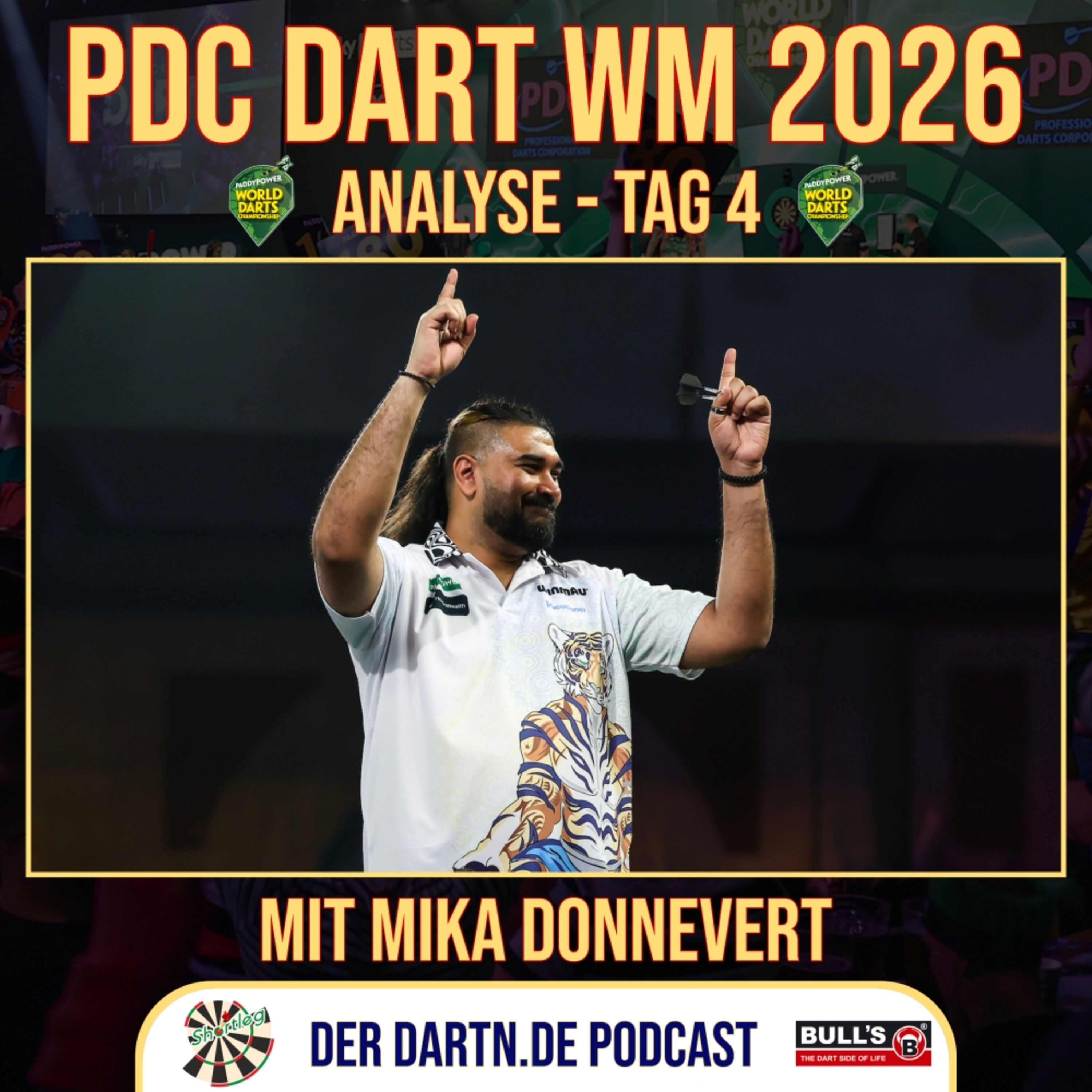 Shortleg - PDC Dart WM 2026 - Tag 4 mit Mika Donnevert