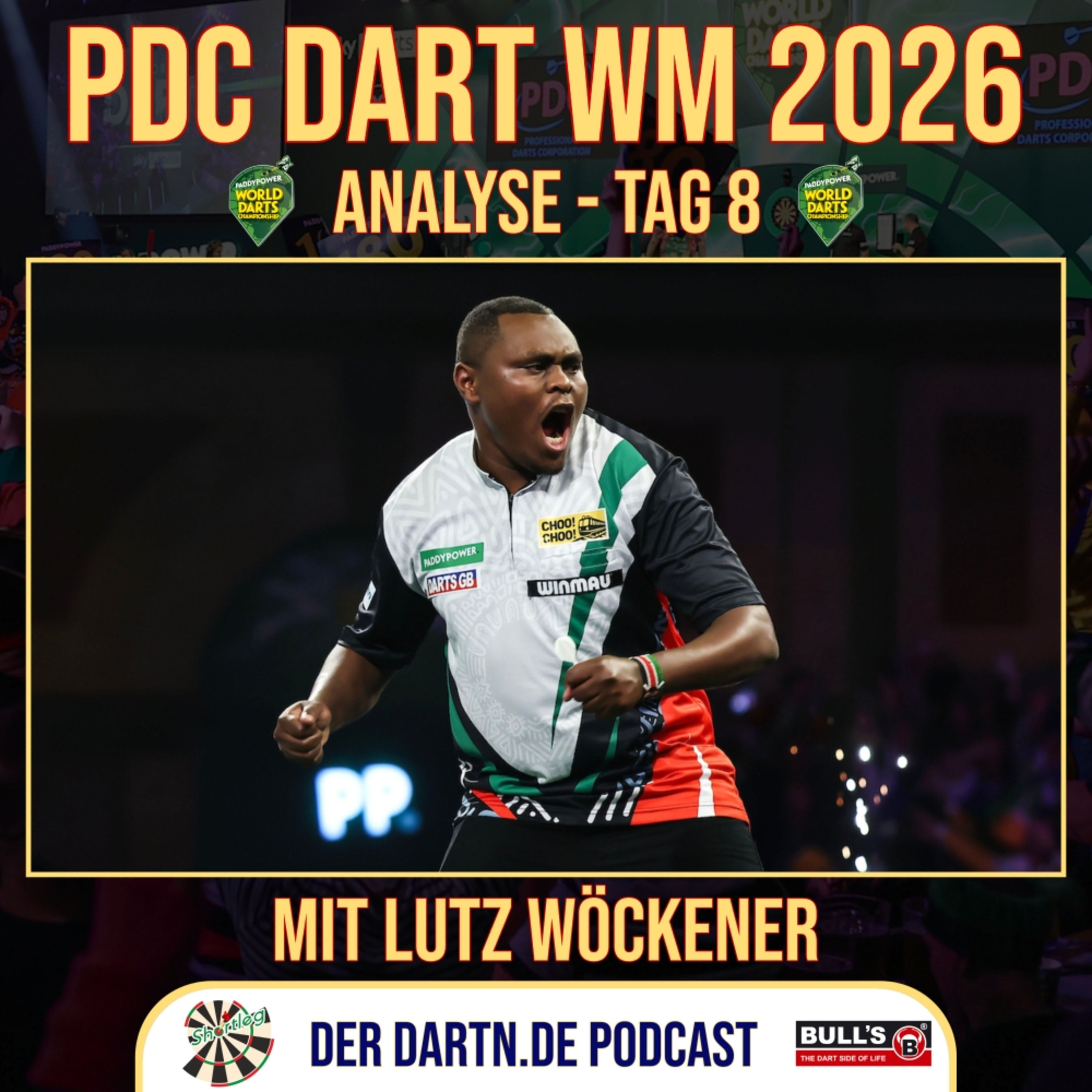 Shortleg - PDC Dart WM 2026 - Tag 8 mit Lutz Wöckener