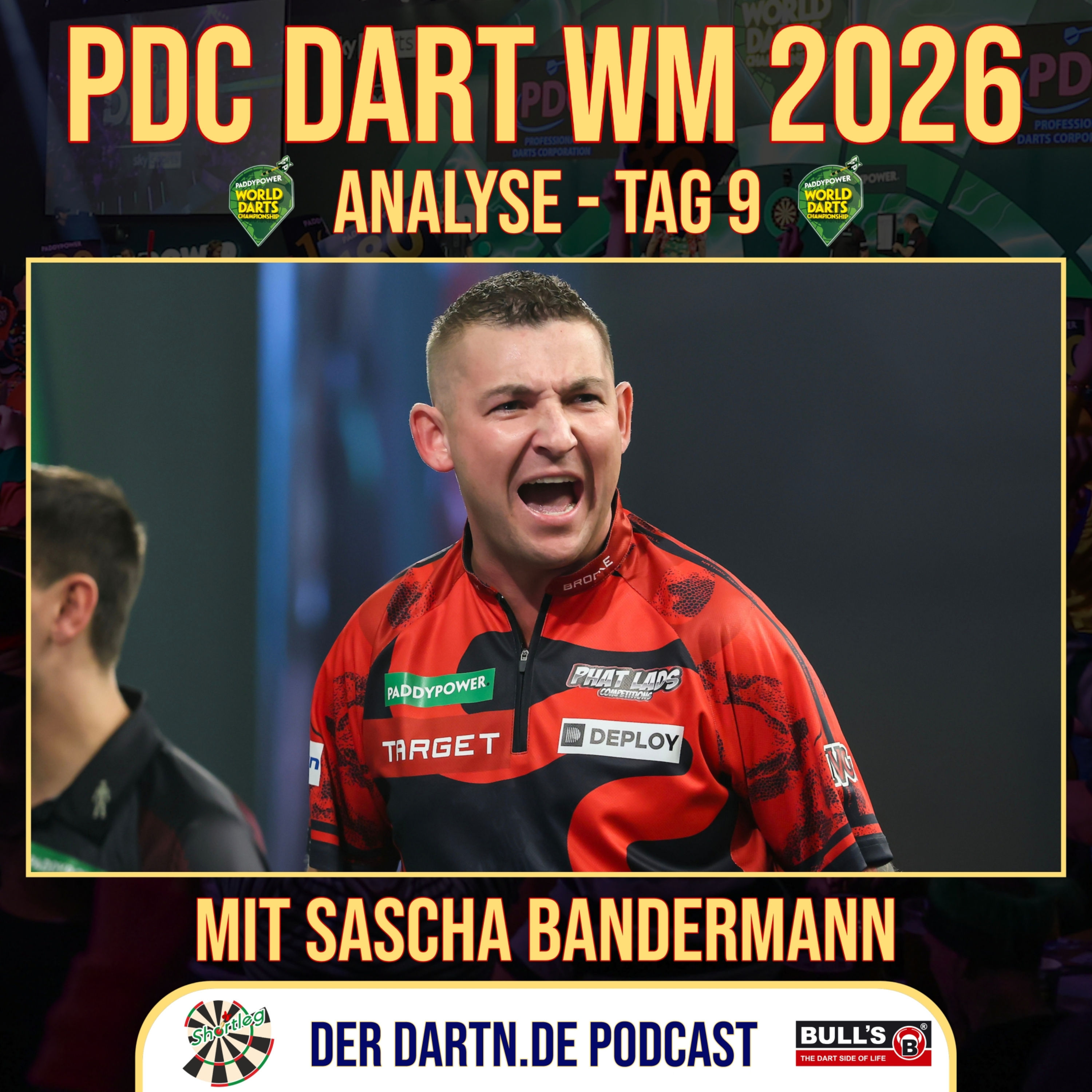 Shortleg - PDC Dart WM 2026 - Tag 9 mit Sascha Bandermann