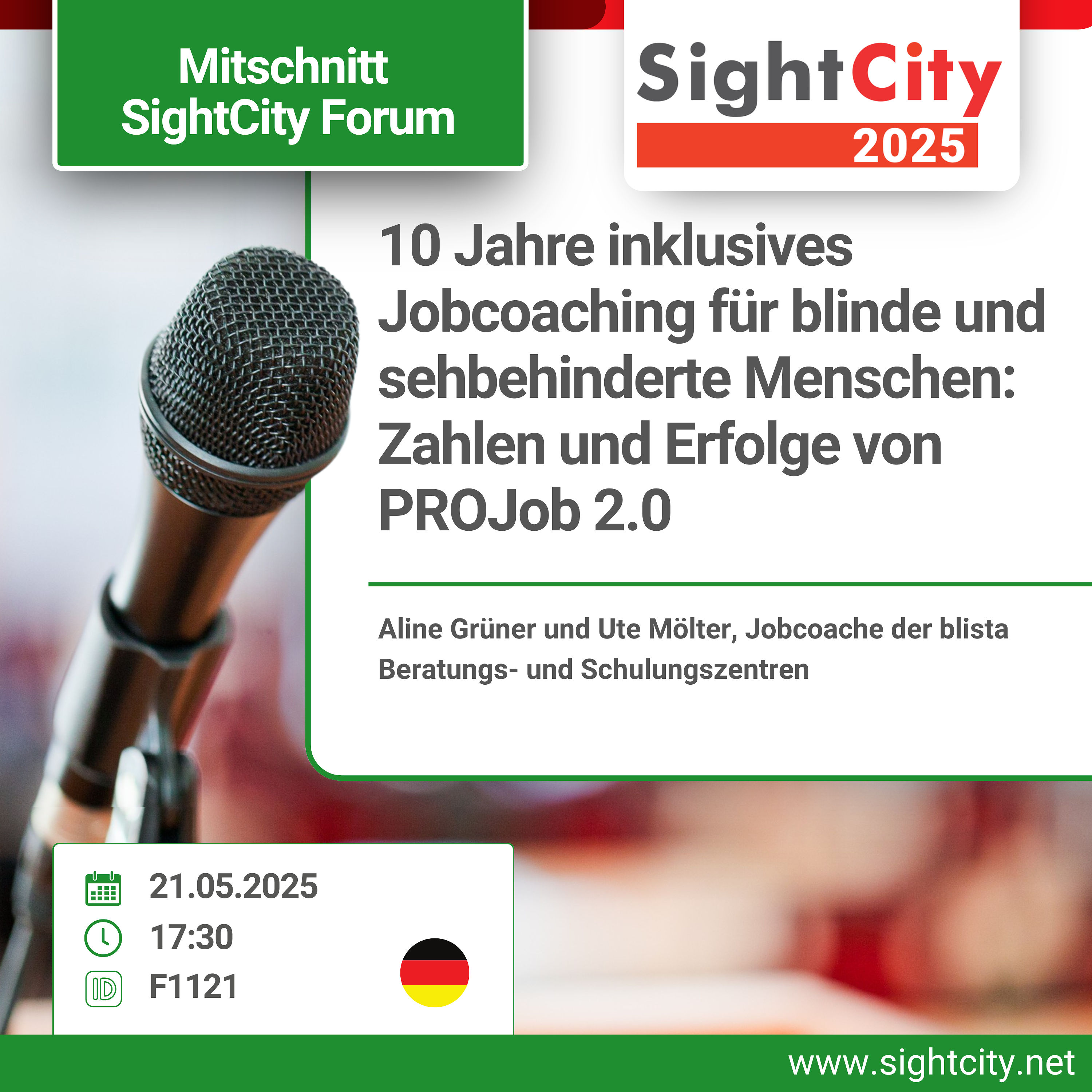SightCity Forum 2025 - Die Zahlen und Erfolge von ProJob 2.0 (F1121)