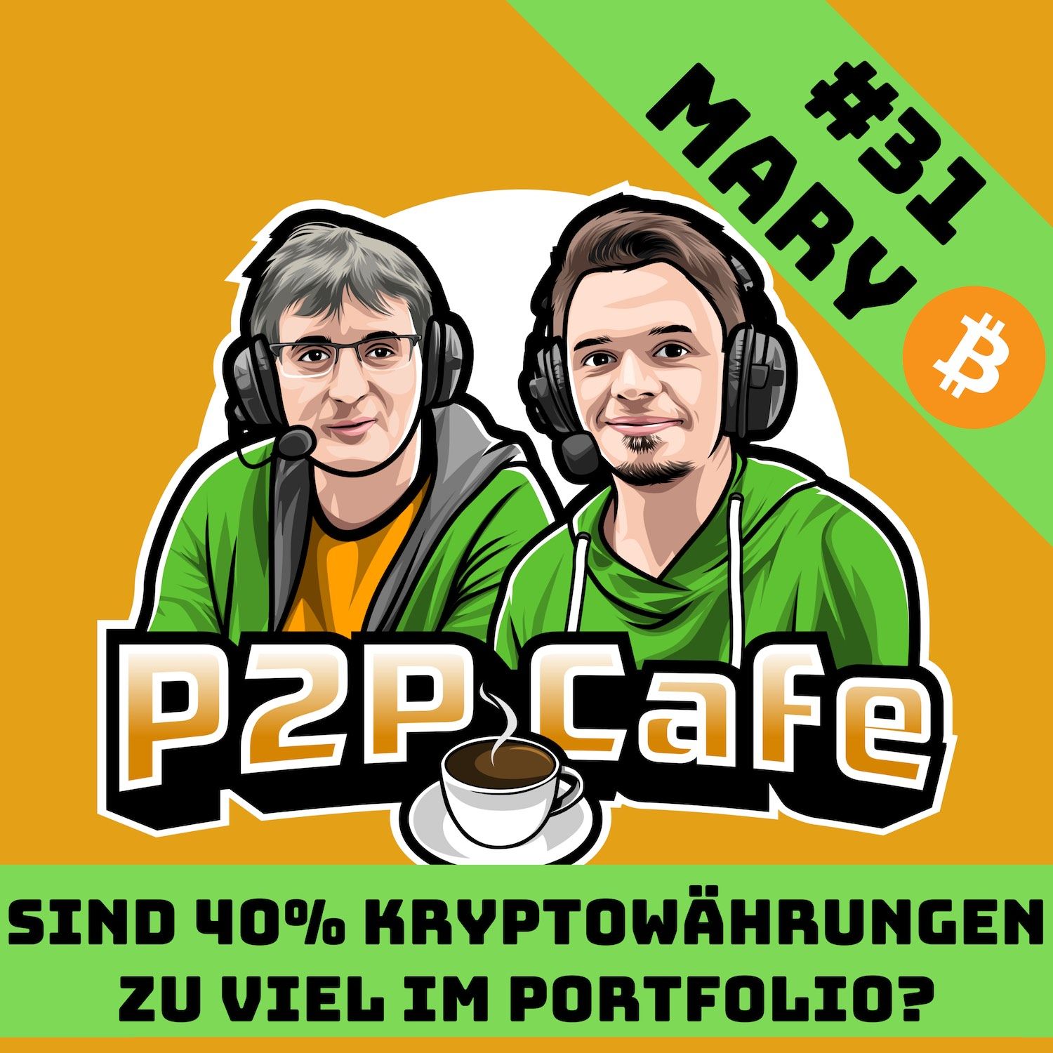 Sind 40% Kryptowährungen zu viel im Portfolio? Mary im P2P Cafe #31