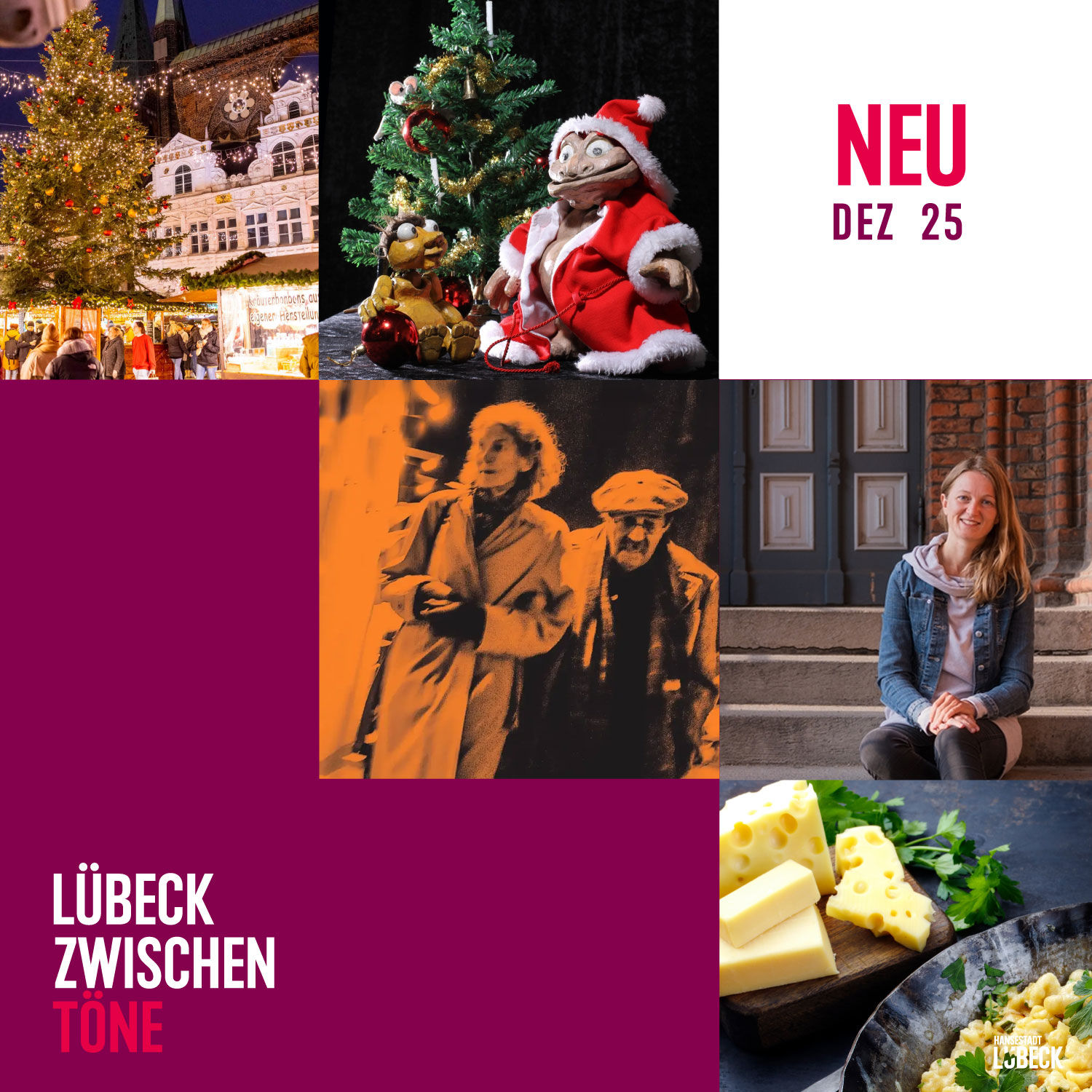 Slow Christmas Tour, Puppentheater, Wichtel-Golf, Apfel-Punsch und Günter Grass im Dezember in Lübeck