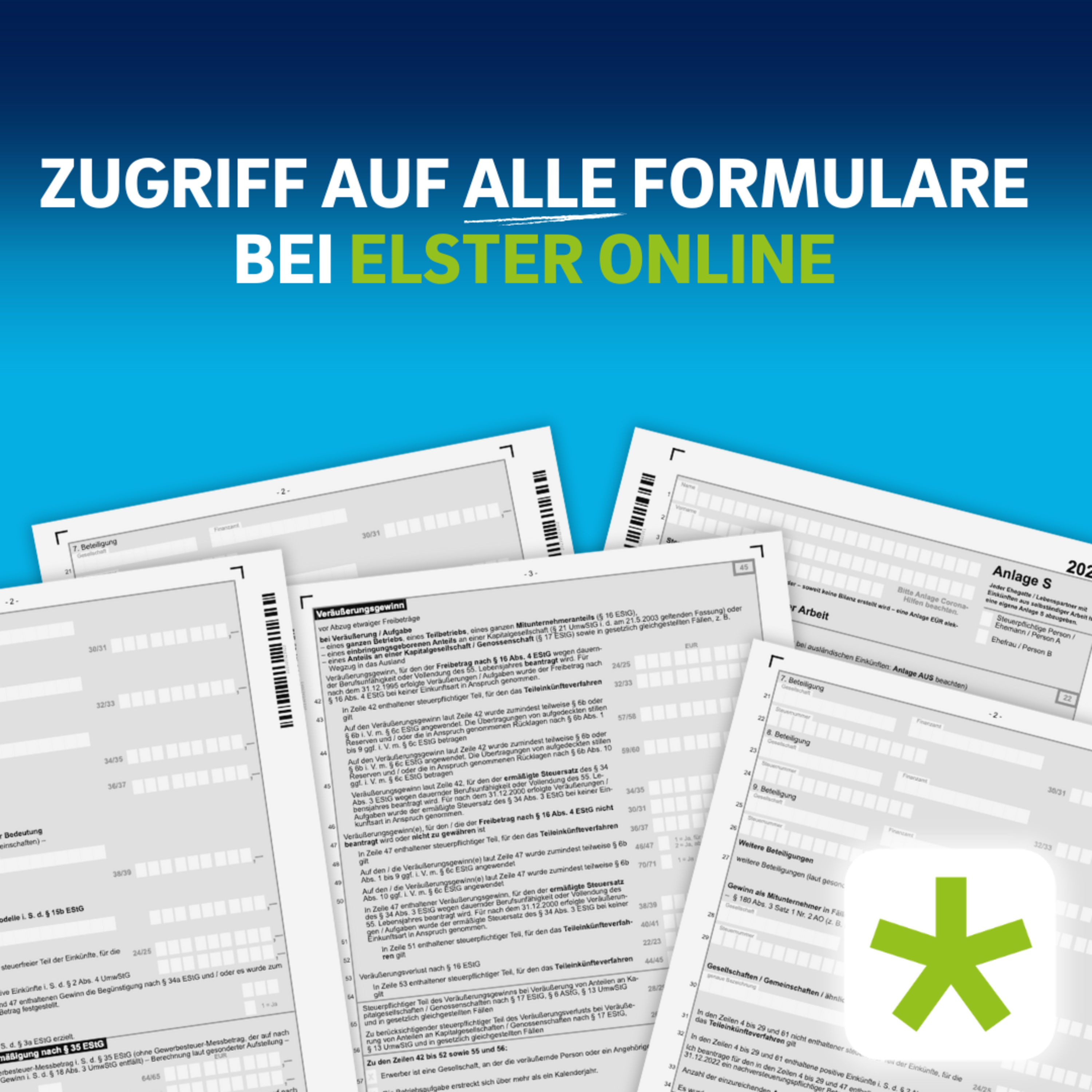 So findest du endlich ALLE Formulare bei ELSTER ONLINE! - Nur Fragebogen zur steuerlichen Erfassung?