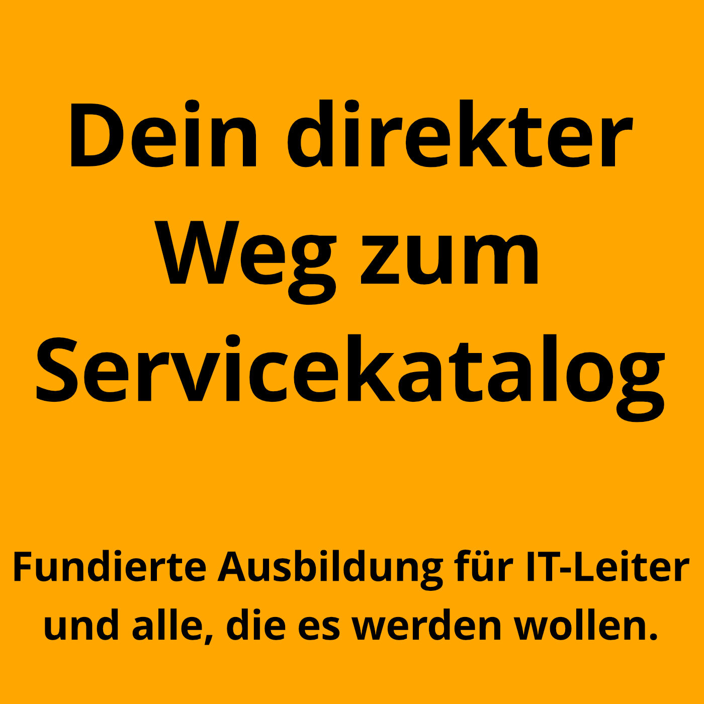 So kommst Du zu Deinem Servicekatalog