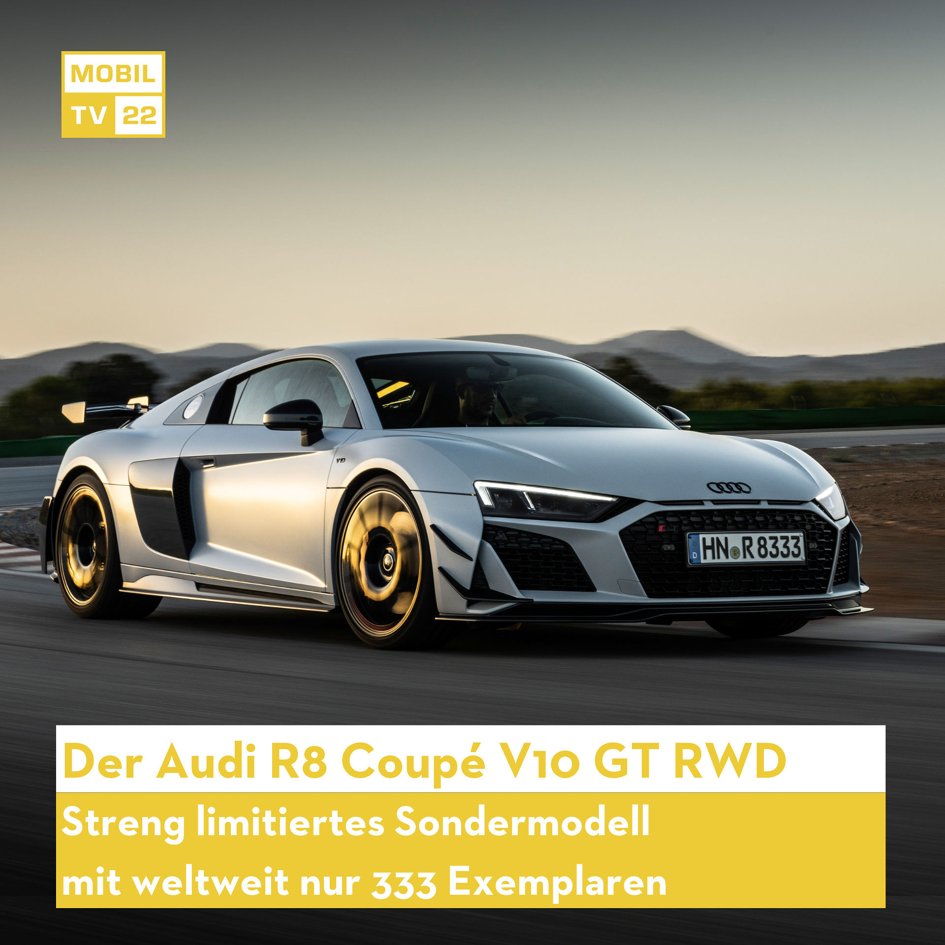 Sondermodell Audi R8 Coupé V10 GT RWD (2023): Hochleistung in reinster Form - Highlights & Preview