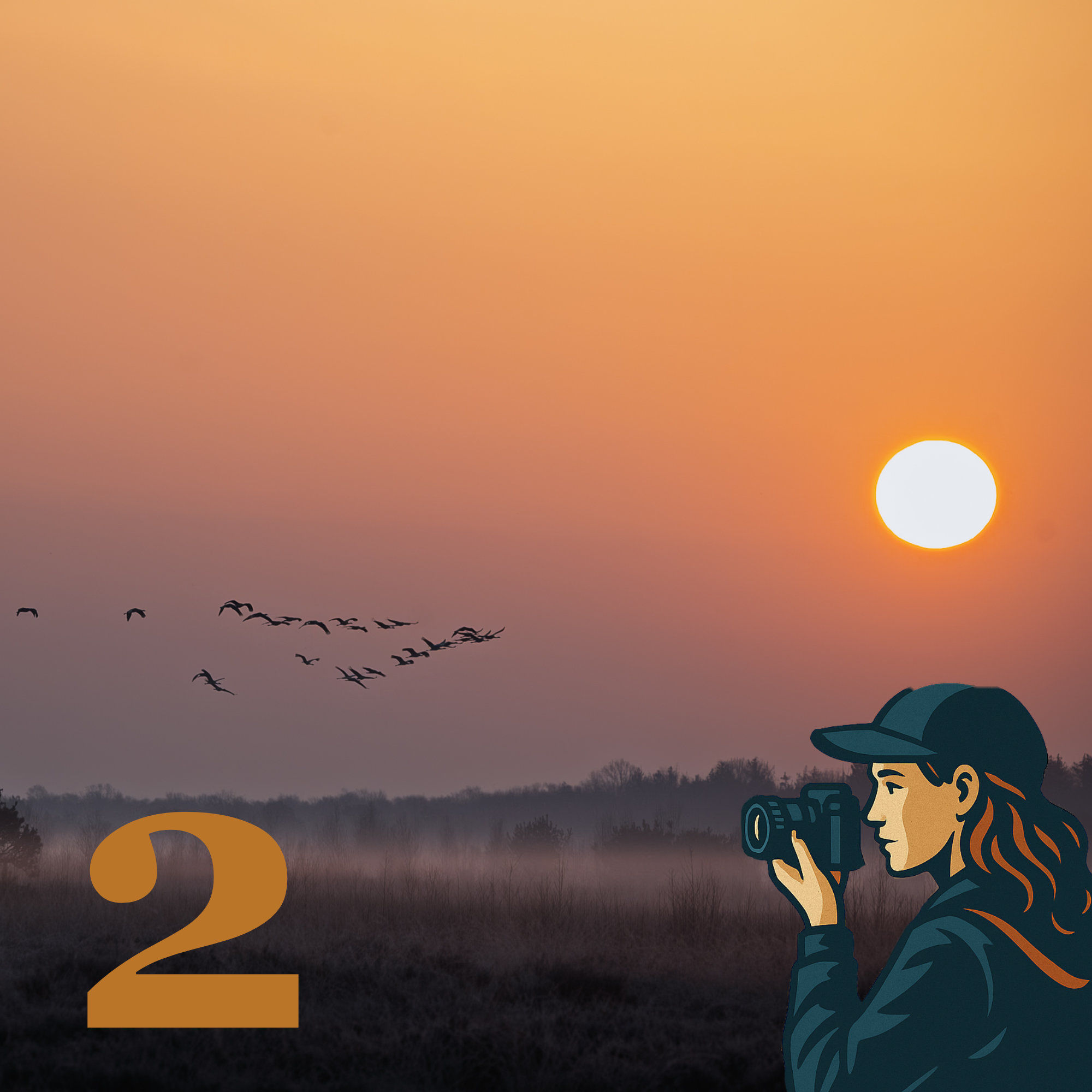 Sonnenaufgang im Oppenweher Moor mit Claudia Bonna