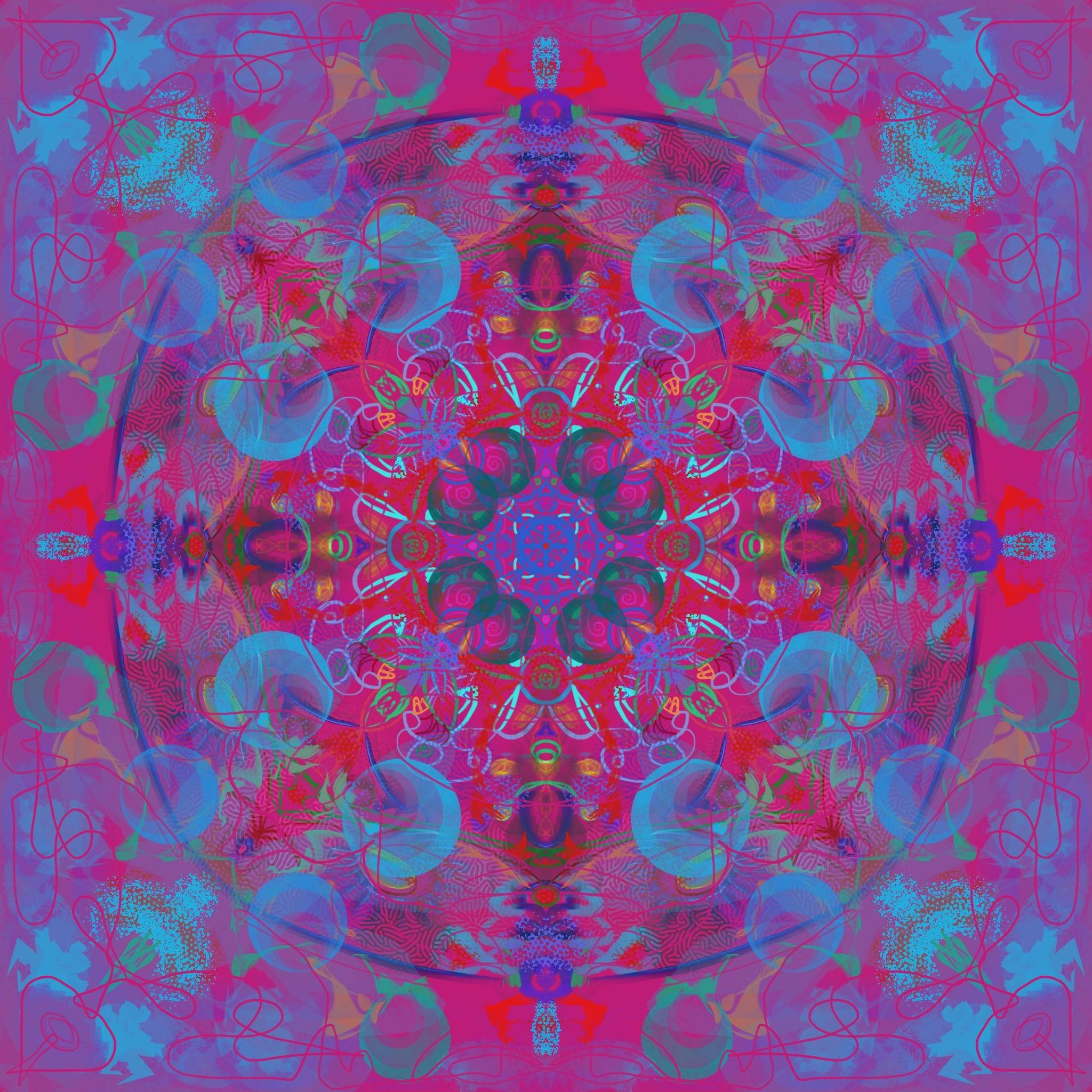 Sounding mantras into the 7 chakras