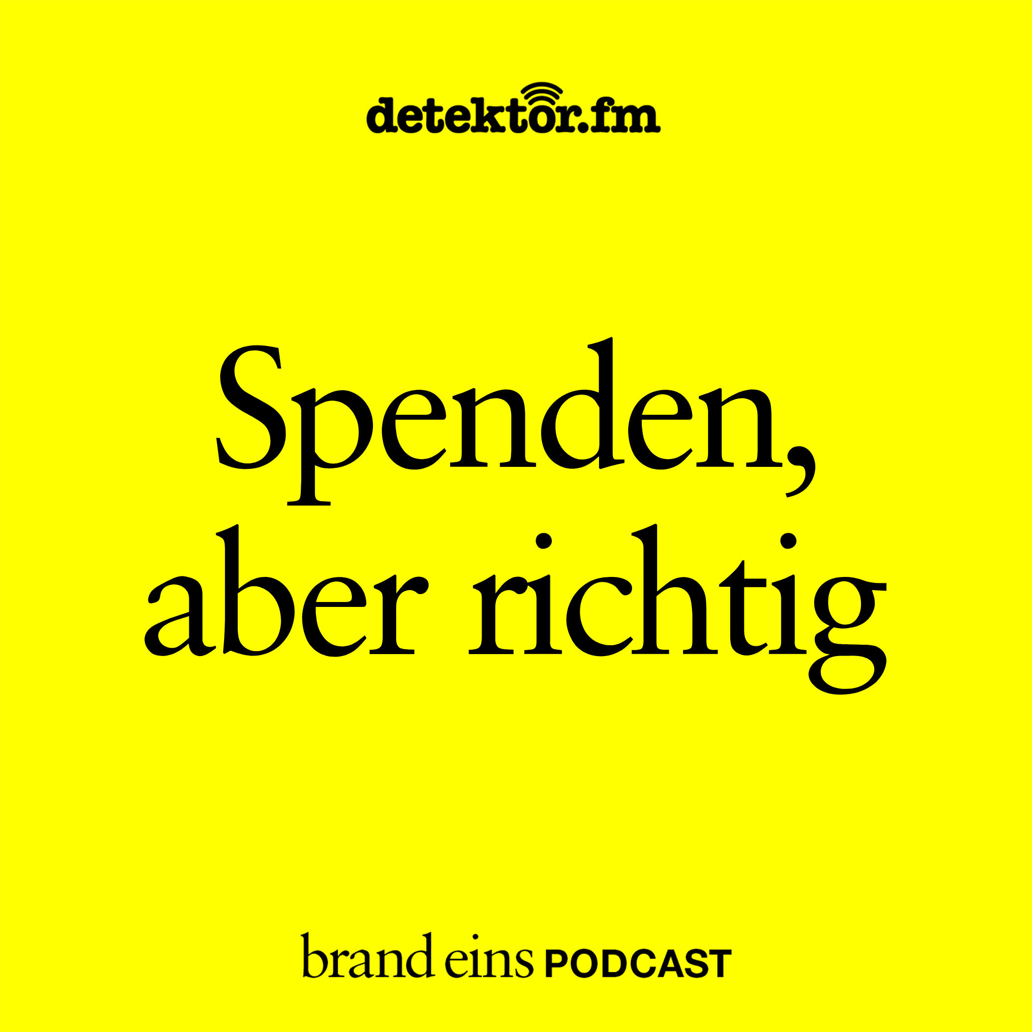 Spenden, aber richtig