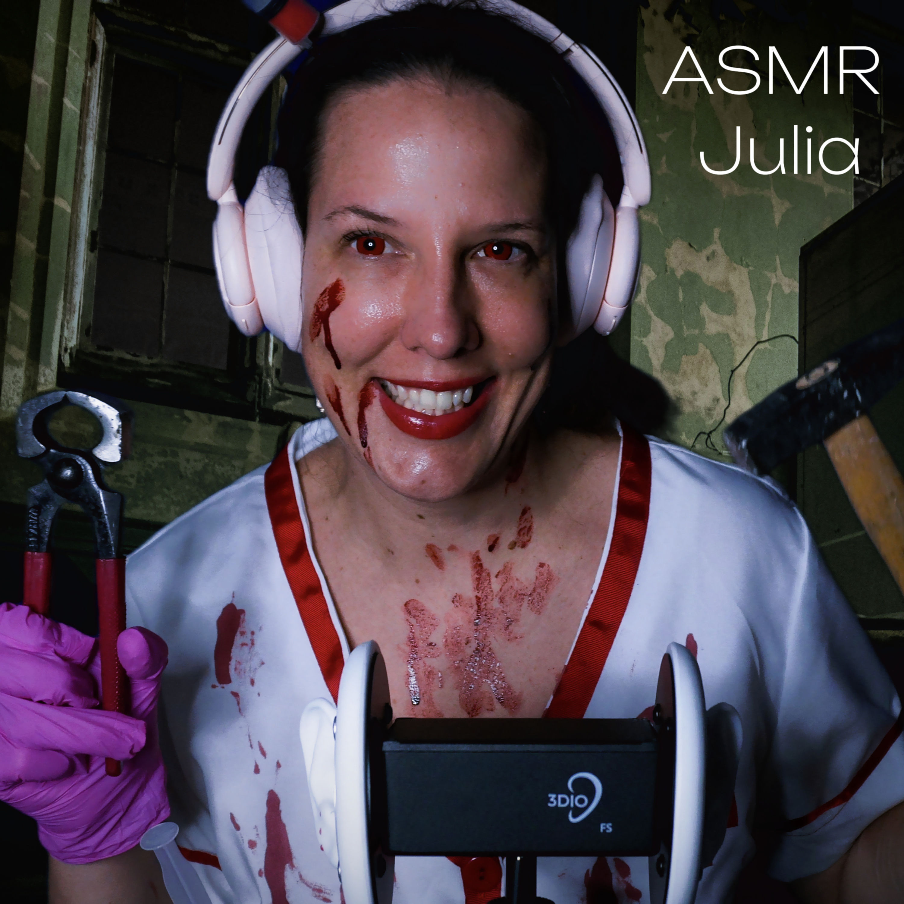 Spooky Nurse Cleans Your Ears with Scary Tools! 😱 [3Dio]