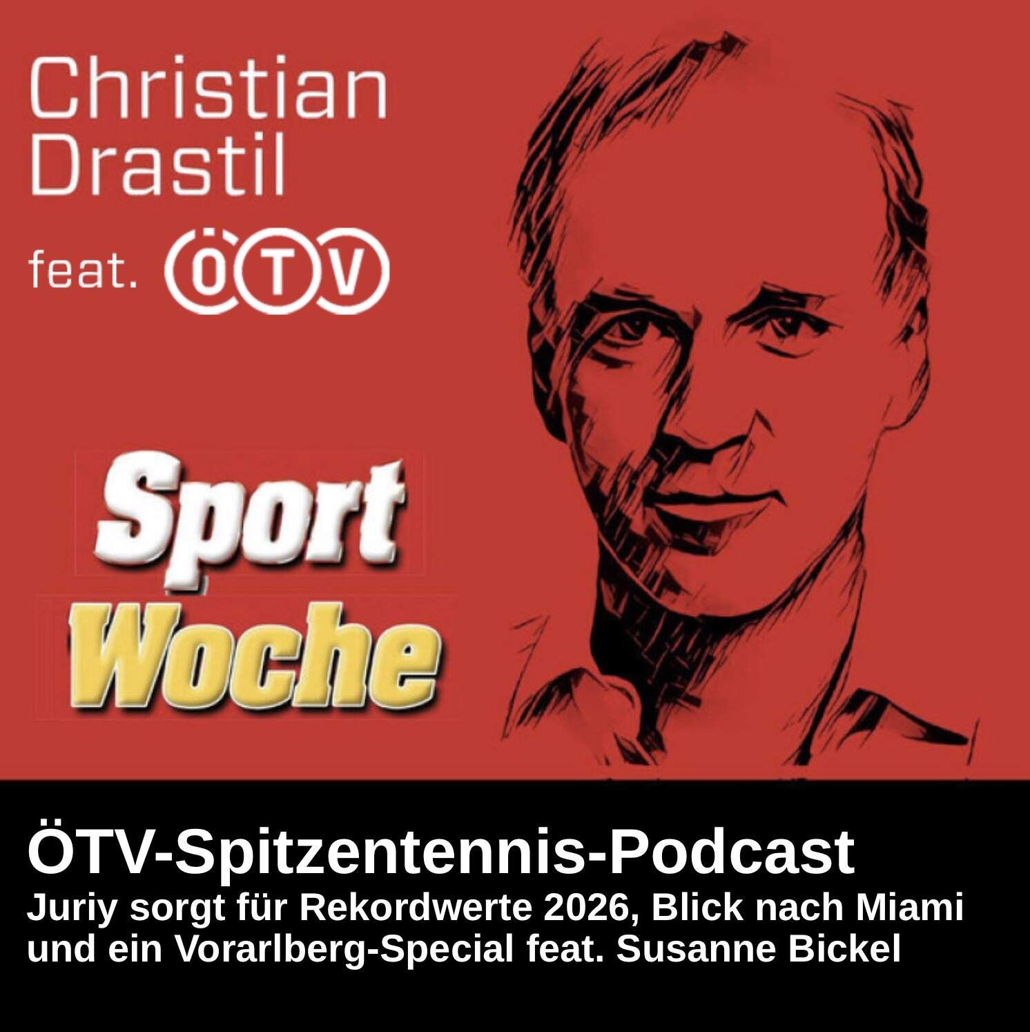 SportWoche ÖTV-Spitzentennis Podcast: Juriy sorgt für Rekordwerte 2026, Blick nach Miami und ein Vorarlberg-Special feat. Susanne Bickel