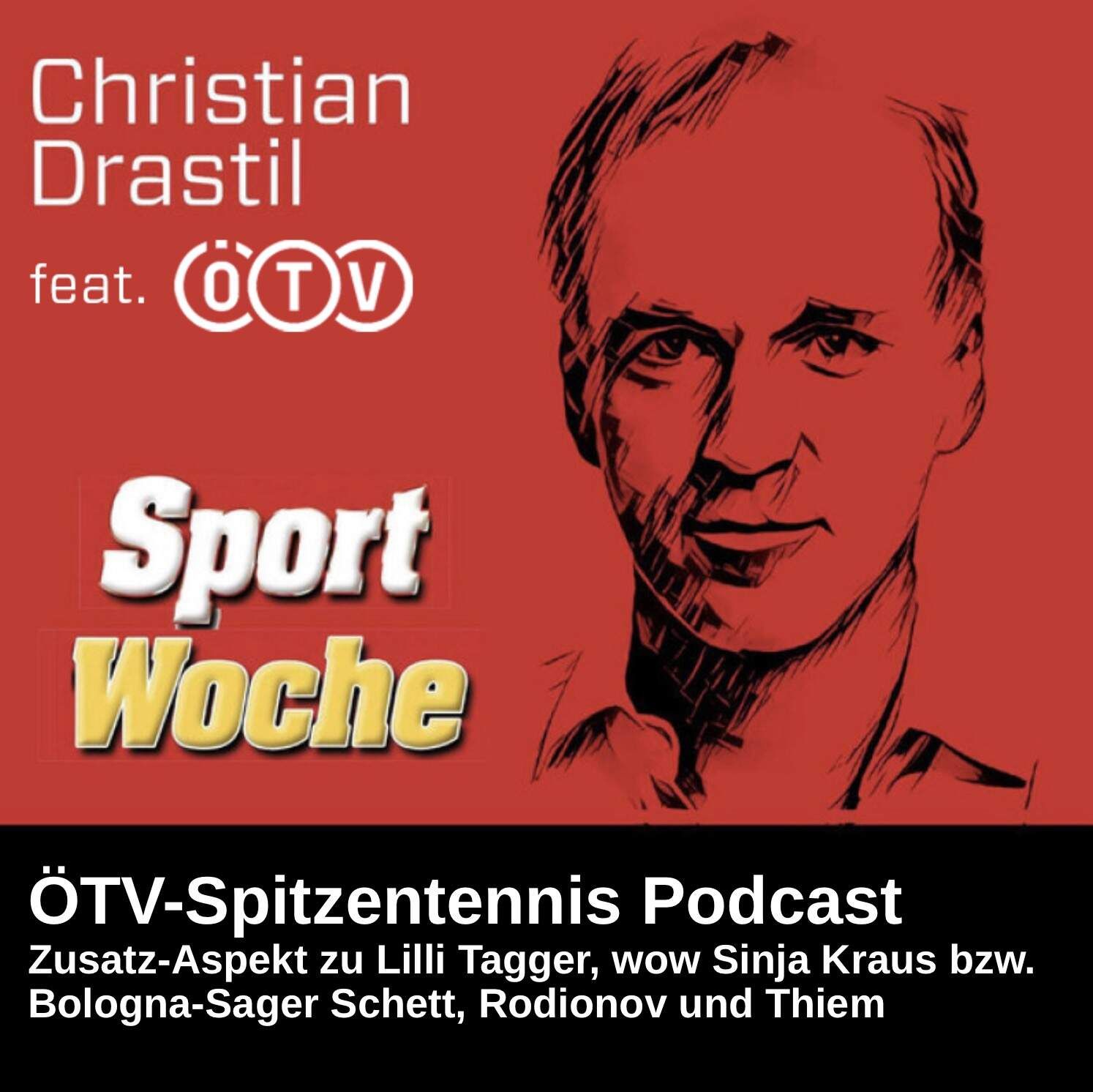 SportWoche ÖTV-Spitzentennis Podcast: Zusatz-Aspekt zu Lilli Tagger, wow Sinja Kraus bzw. Bologna-Sager Schett, Rodionov und Thiem