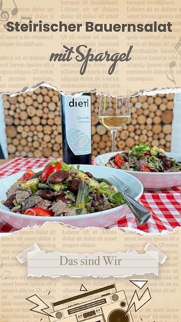 Steirischer Bauernsalat - aufgepeppt mit Spargel
